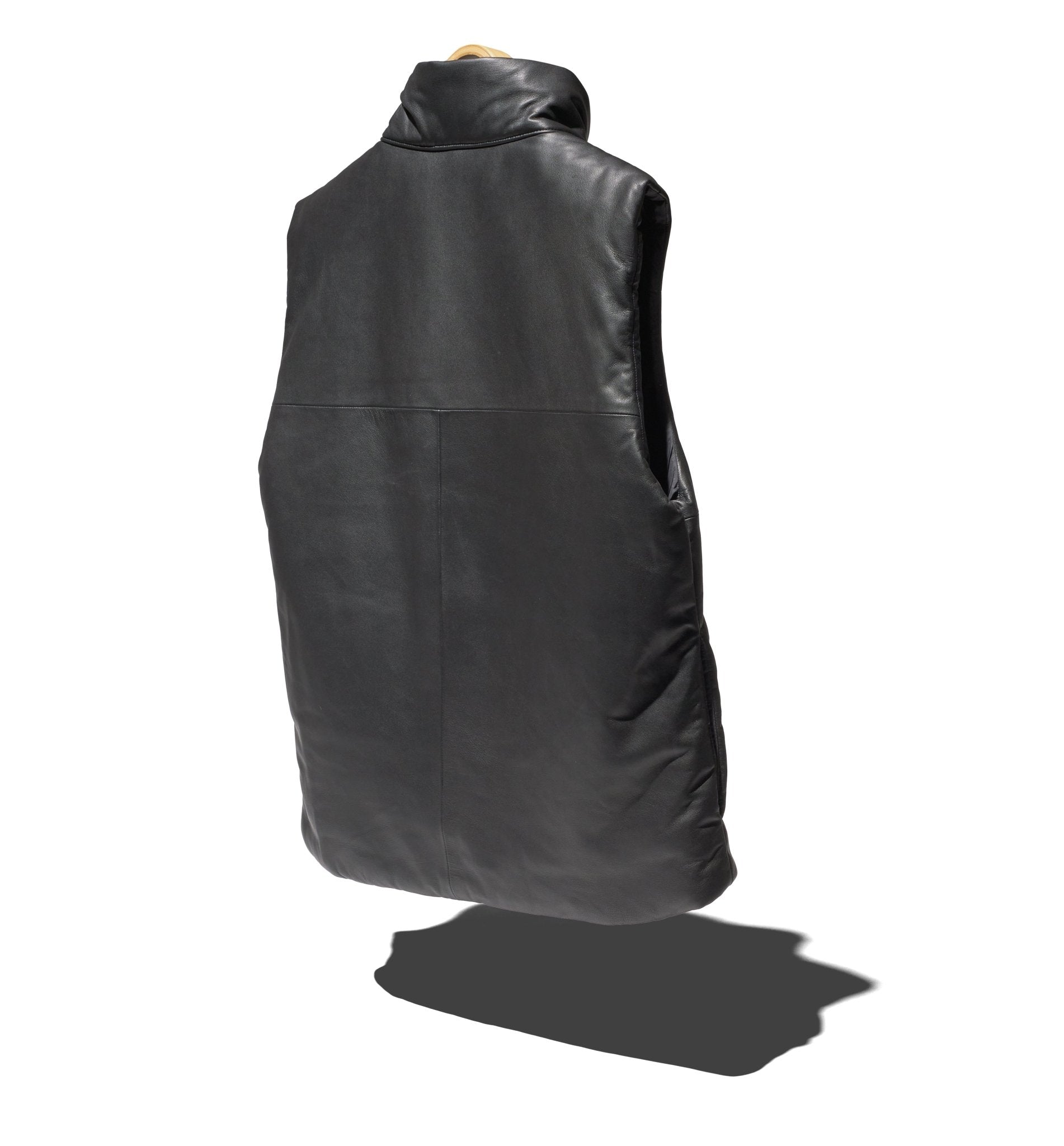HIKER PUFF VEST SHEEP LEATHER - NONNATIVE