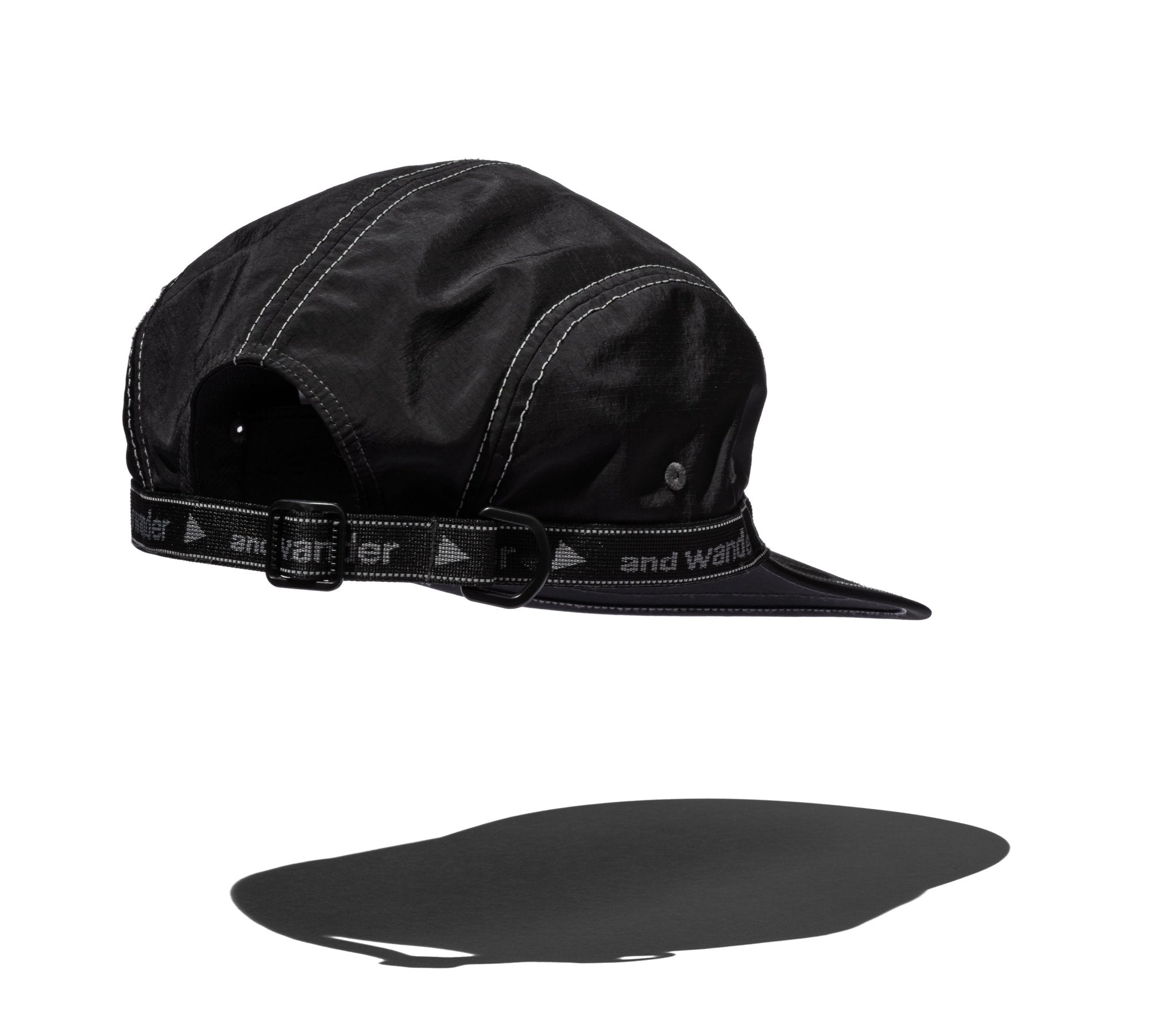 and wander アンドワンダー JQ tape hat 黒 BLACK printed JQ tape hat | and wander（アンドワンダー） ｜【公式