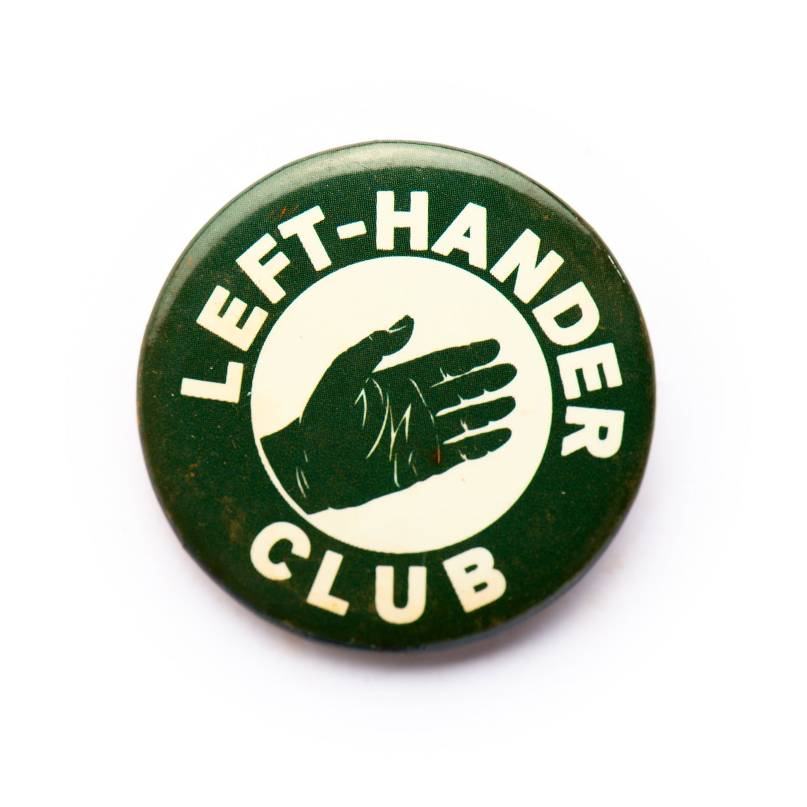 "Left - Hander Club" button pin - RADICAL MEDIA ARCHIVE