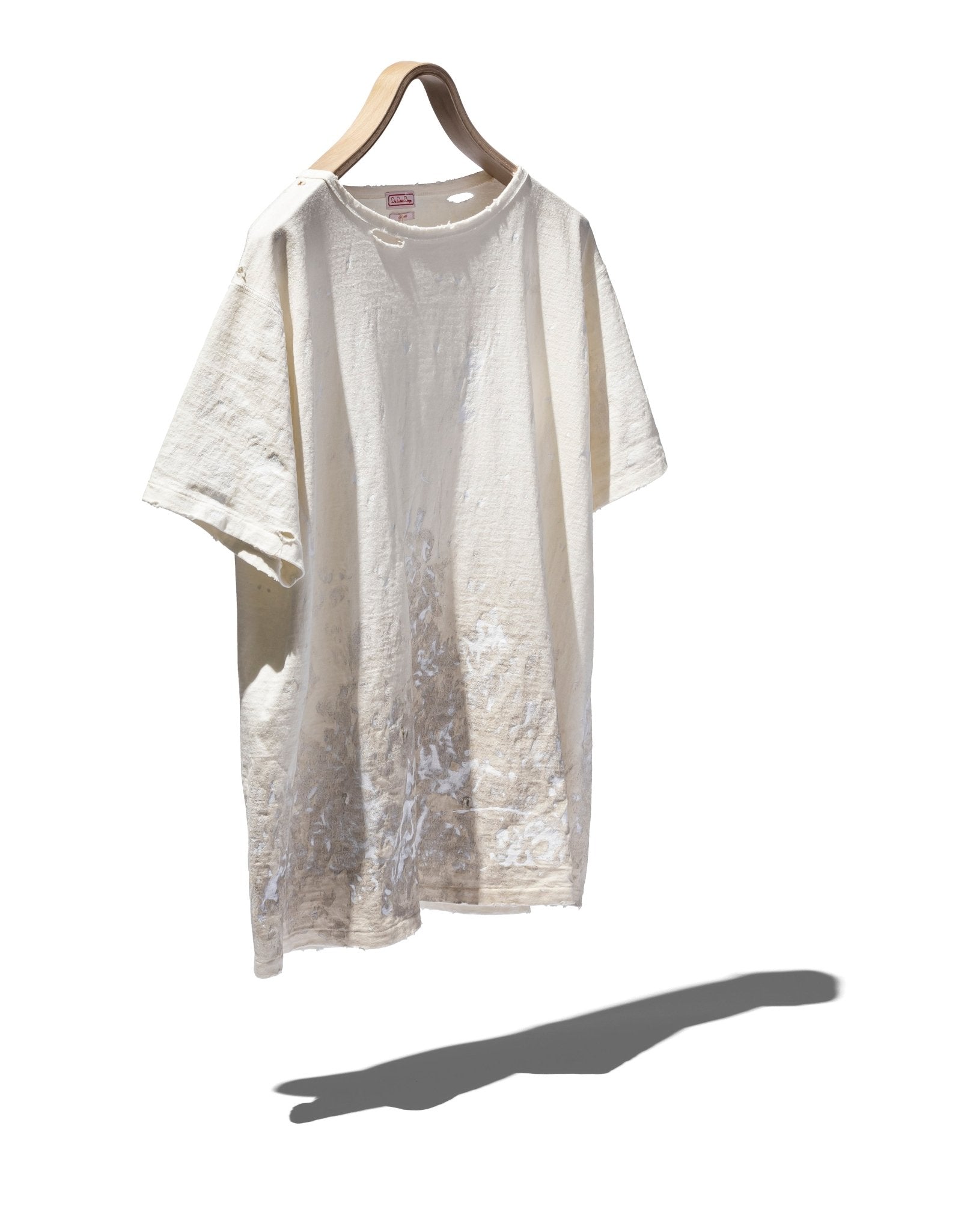 Loopwheel Cotton T-Shirt Damaged - DIE DREI BERGE