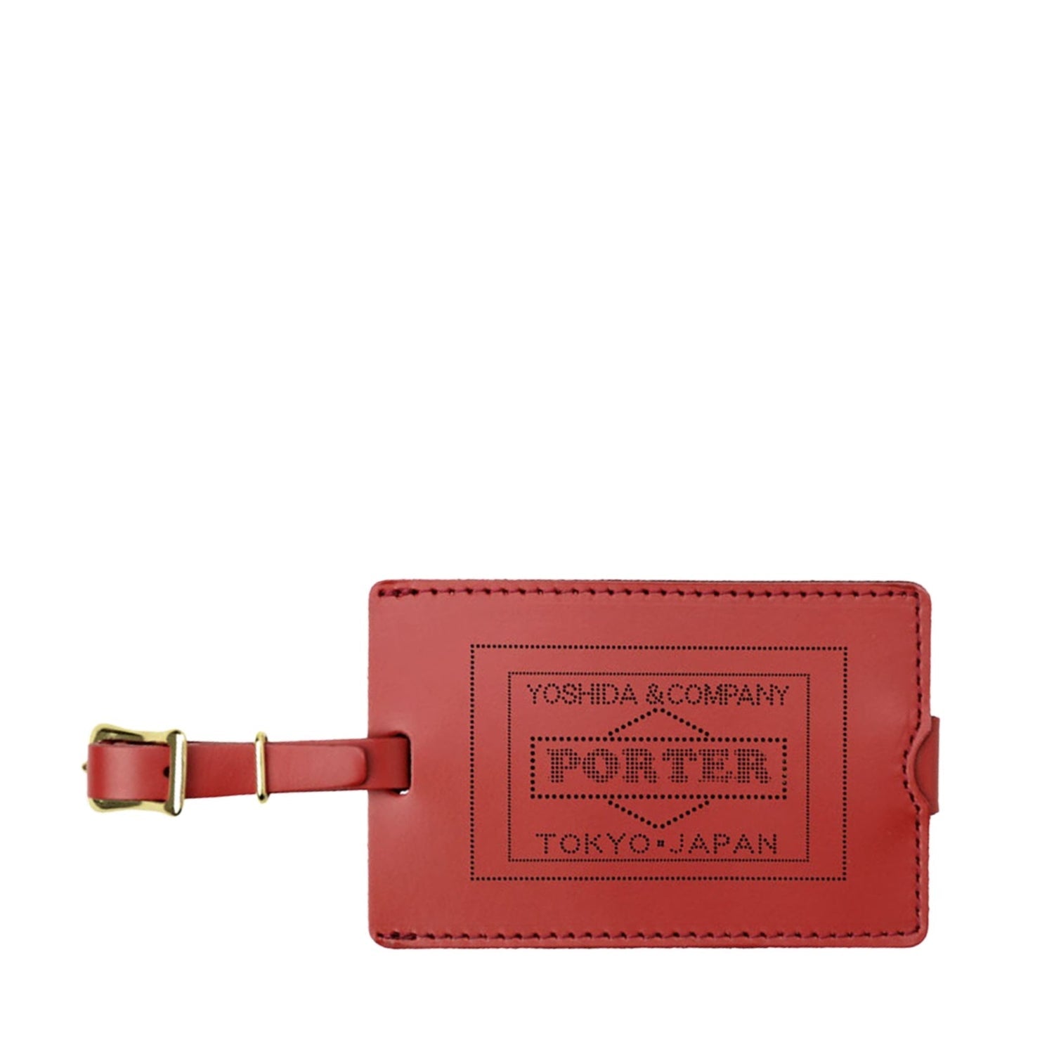 LUGGAGE TAG GLASS LEATHER - PORTER