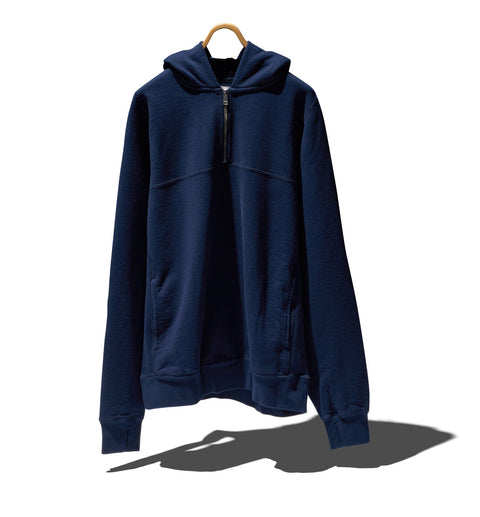 MARINER HALF ZIP PULLOVER HOODY COTTON SWEAT