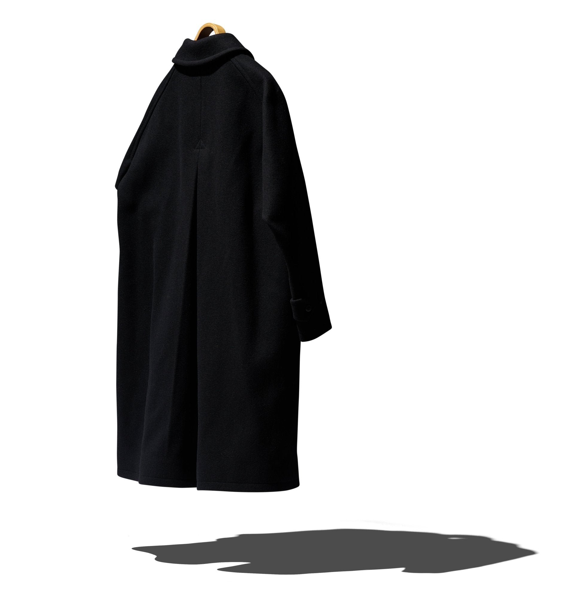 Pablo vinci Melton gown coat black Mサイズ MELTON BALMACAAN COAT – WORDS SOUNDS COLORS & SHAPES
