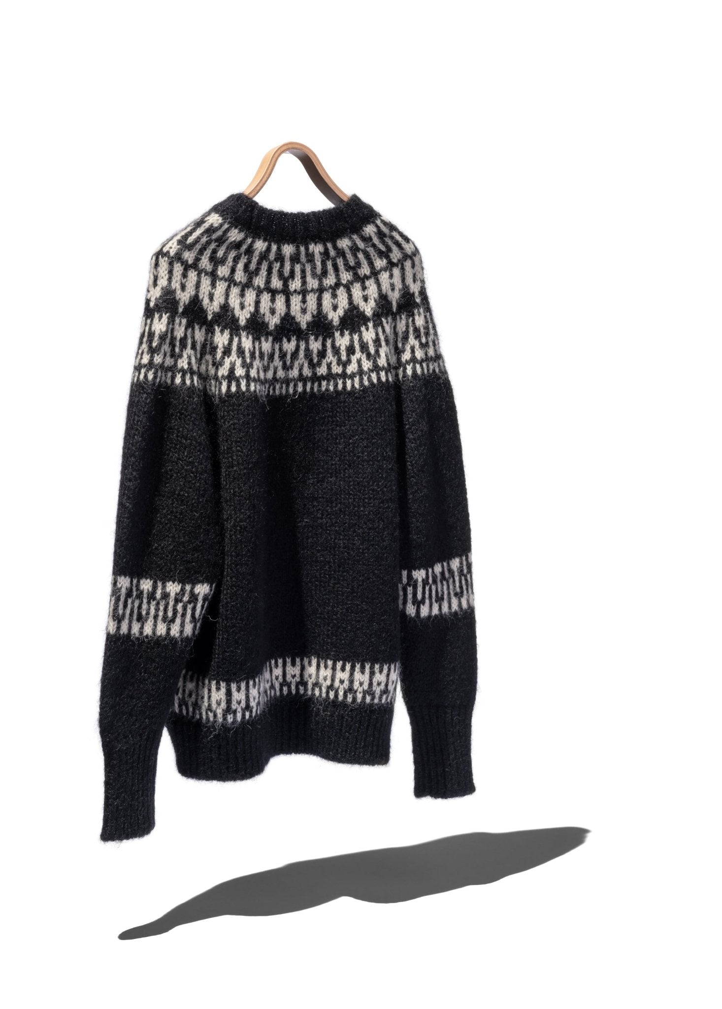 Batoner MOHAIR SKIER SWEATER ニット　セーター BATONER MOHAIR SKIER SWEATER Black