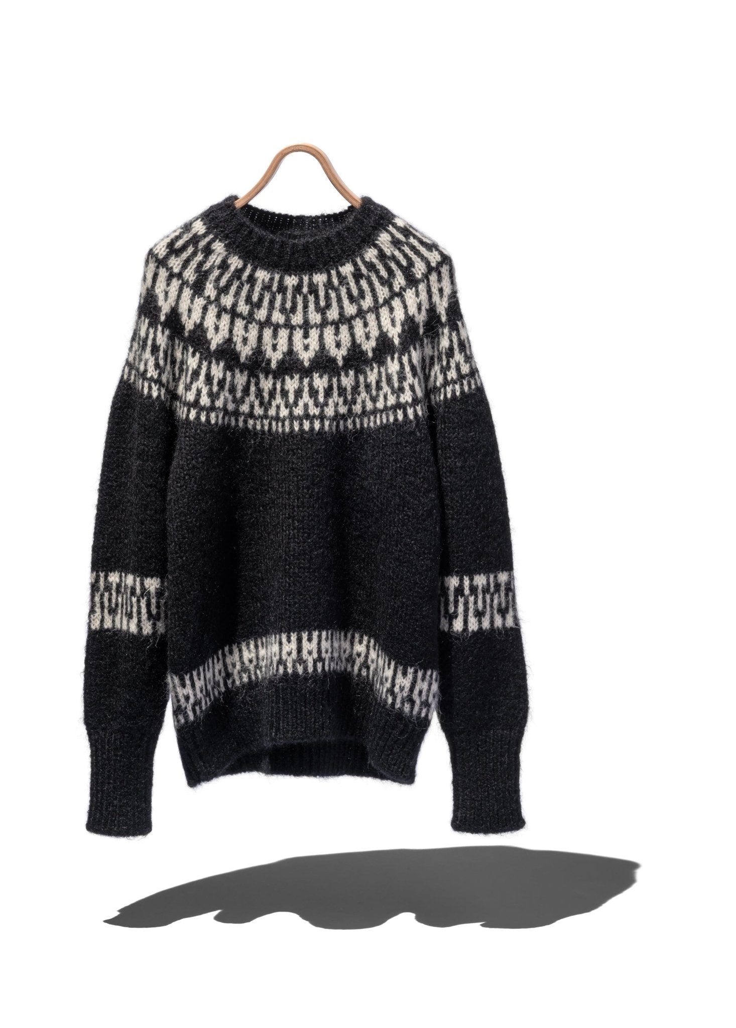 Mohair Nordic Crew Neck - BATONER