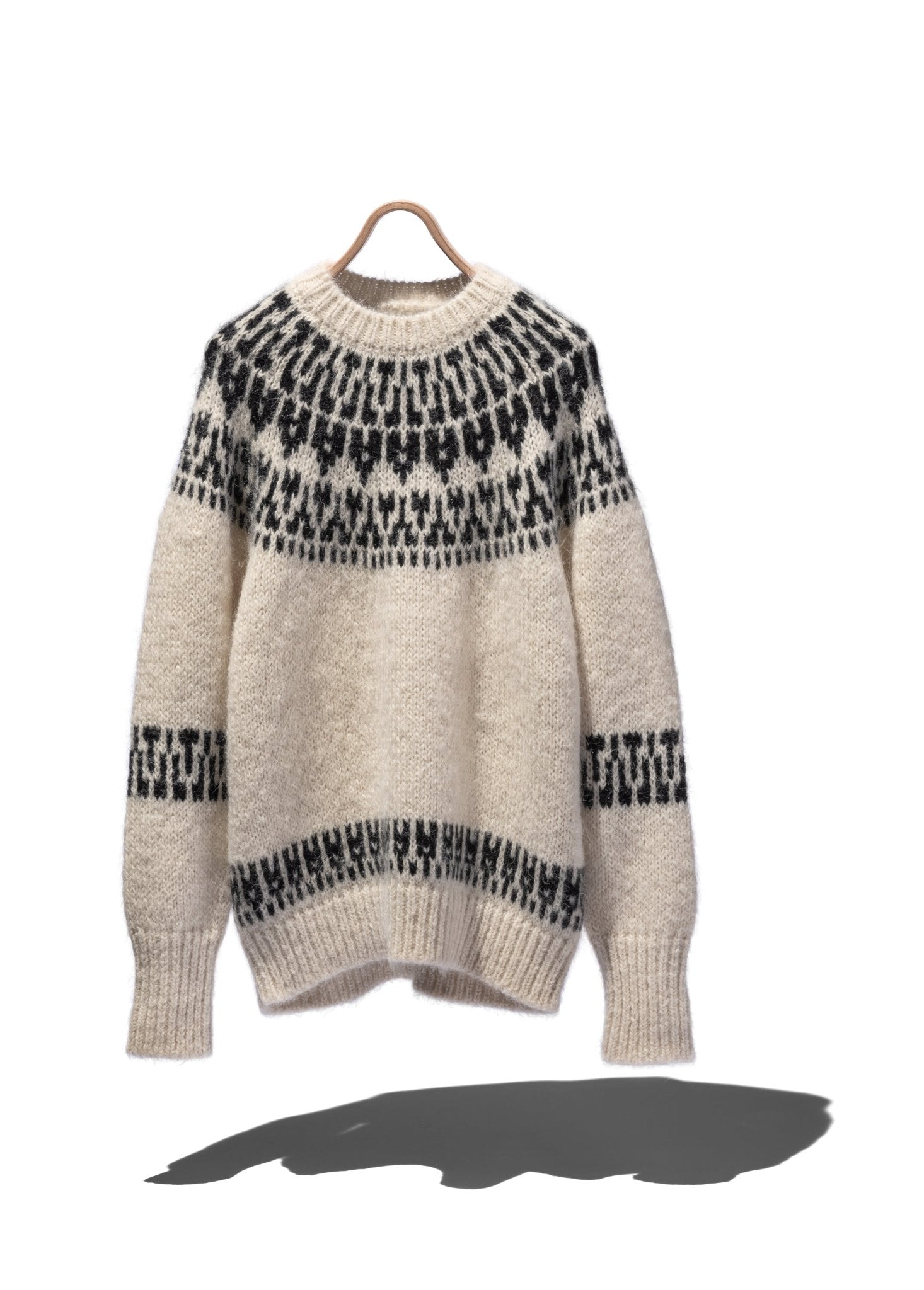 Batoner MOHAIR SKIER SWEATER ニット　セーター BATONER MOHAIR SKIER SWEATER Black