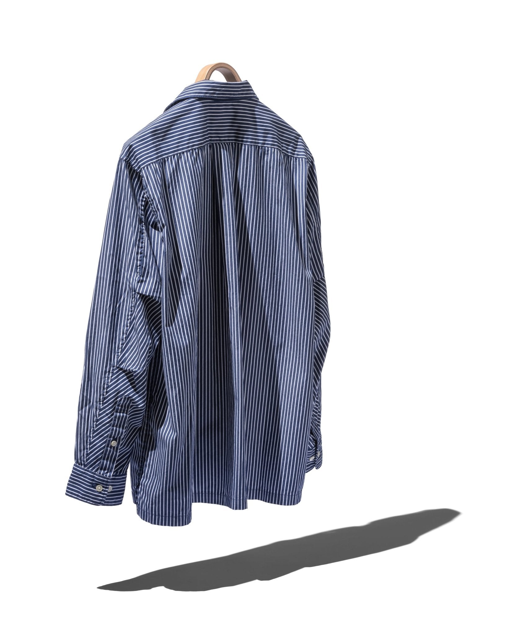 OFFICER L/S SHIRT COTTON BROAD LONDON STRIPE - NONNATIVE