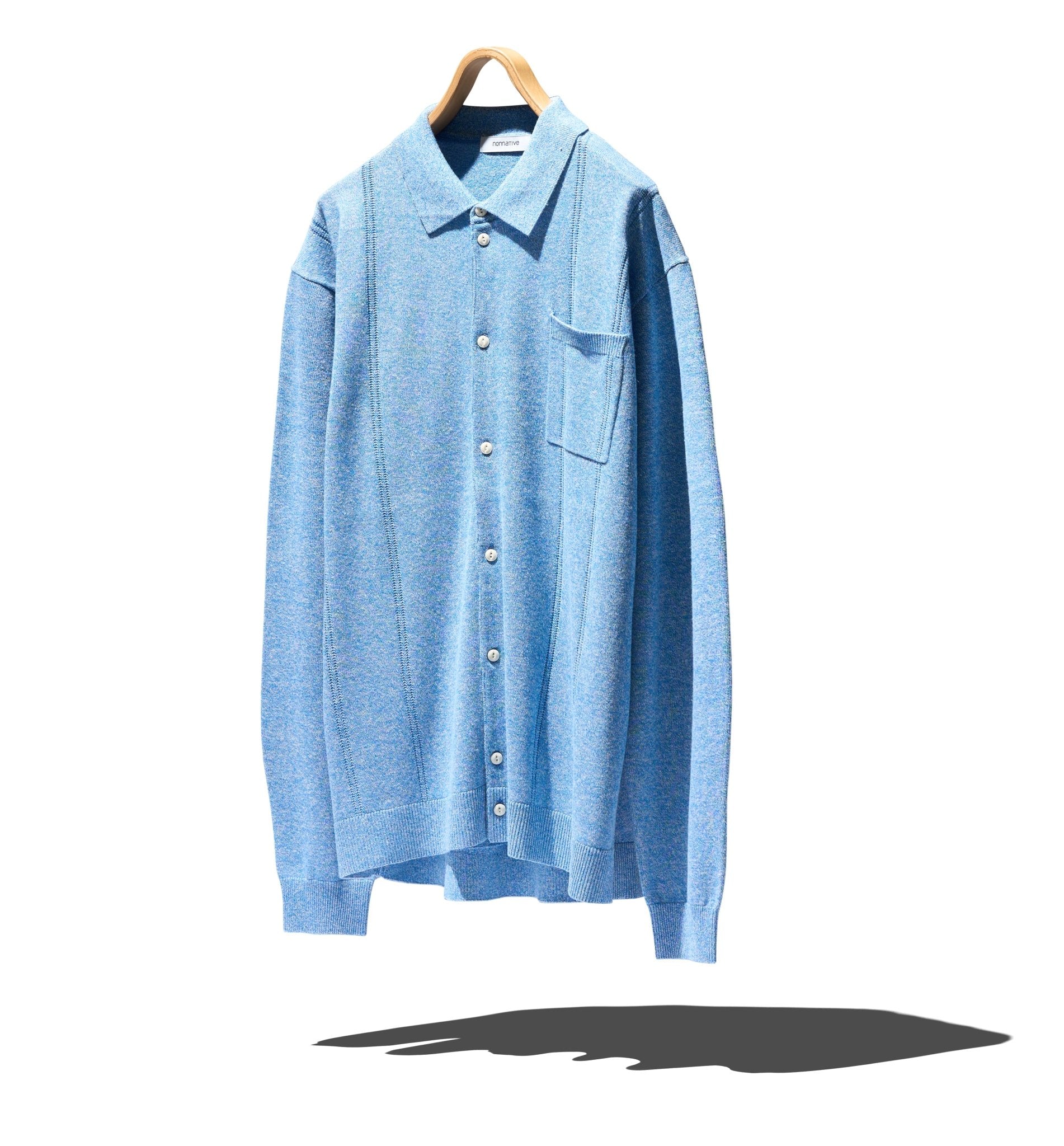 OFFICER POLO CARDIGAN T/C/H YARN - NONNATIVE