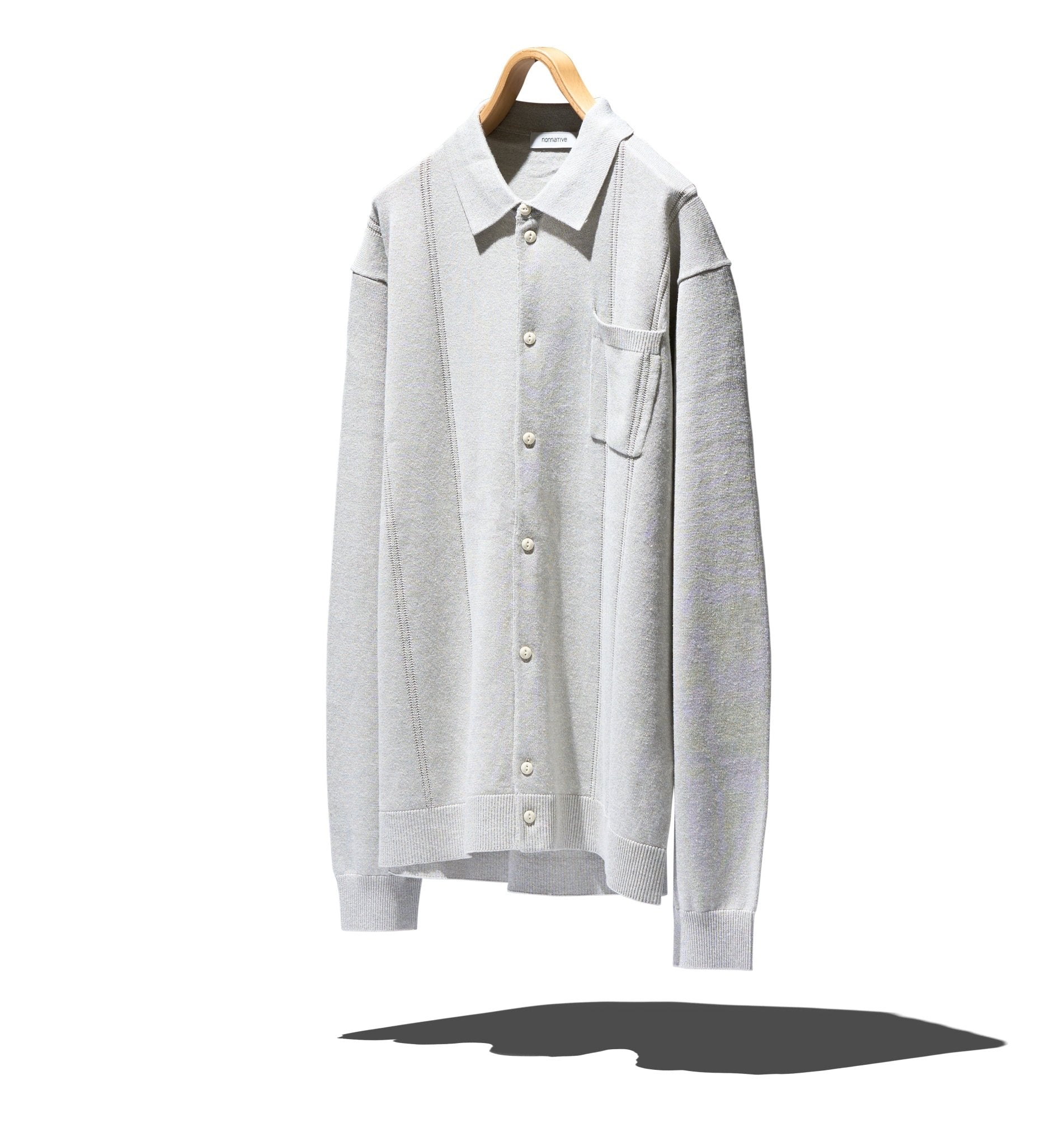 OFFICER POLO CARDIGAN T/C/H YARN - NONNATIVE