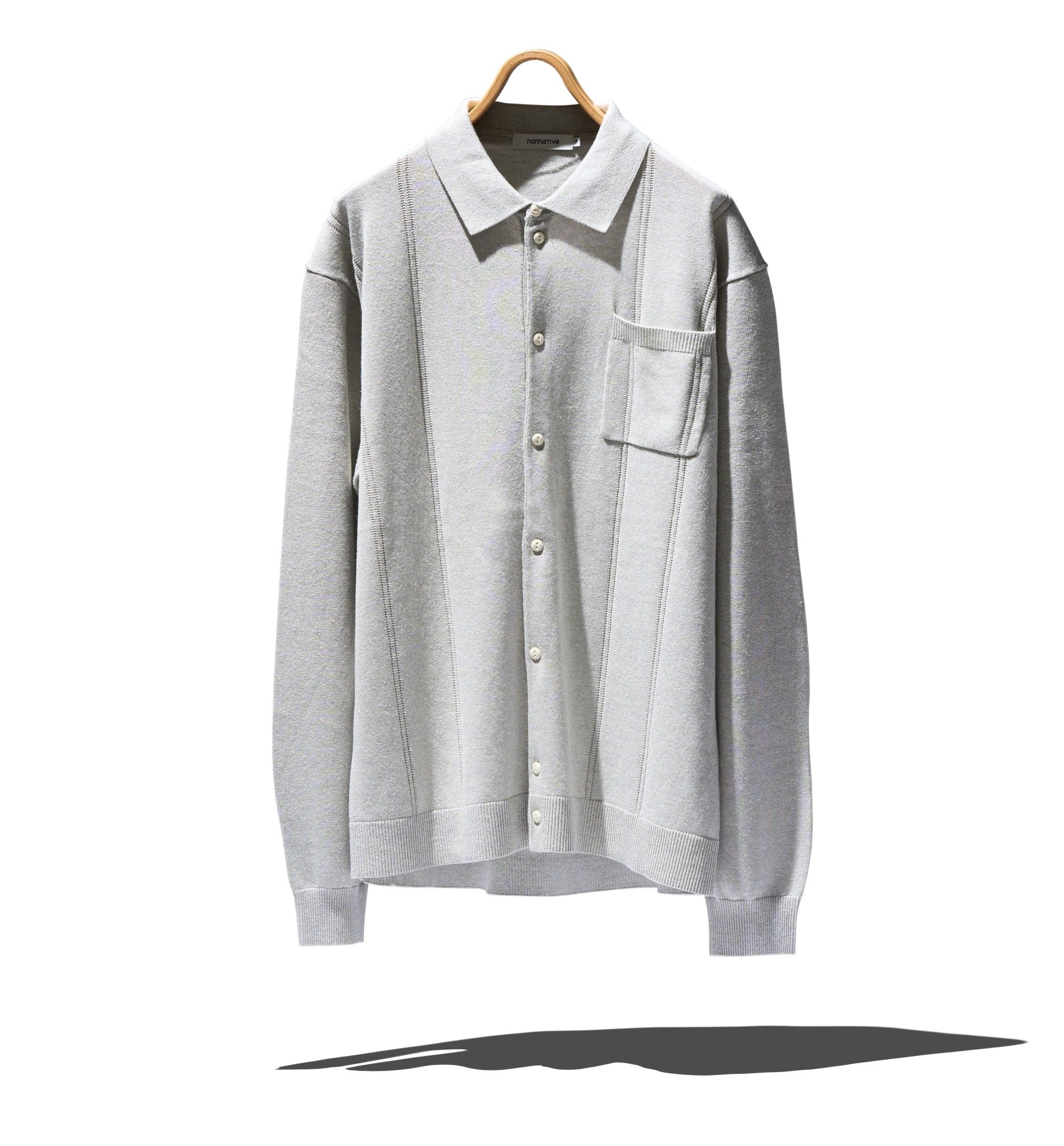 OFFICER POLO CARDIGAN T/C/H YARN - NONNATIVE