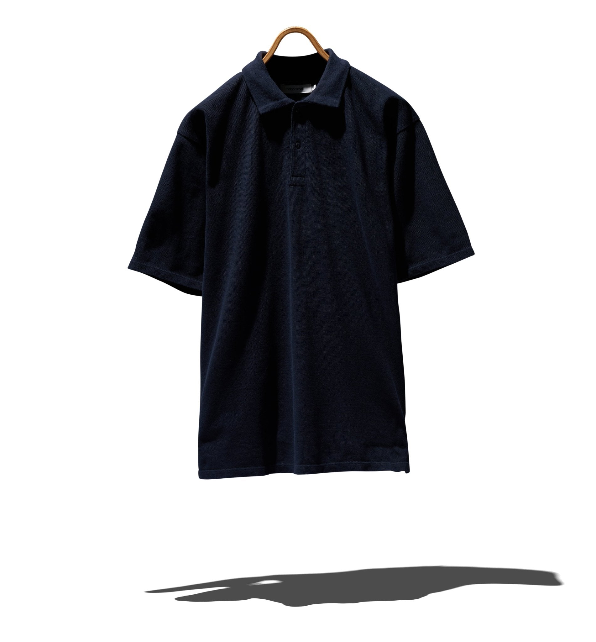 OFFICER S/S POLO SHIRT COTTON PIQUE OVERDYED - NONNATIVE