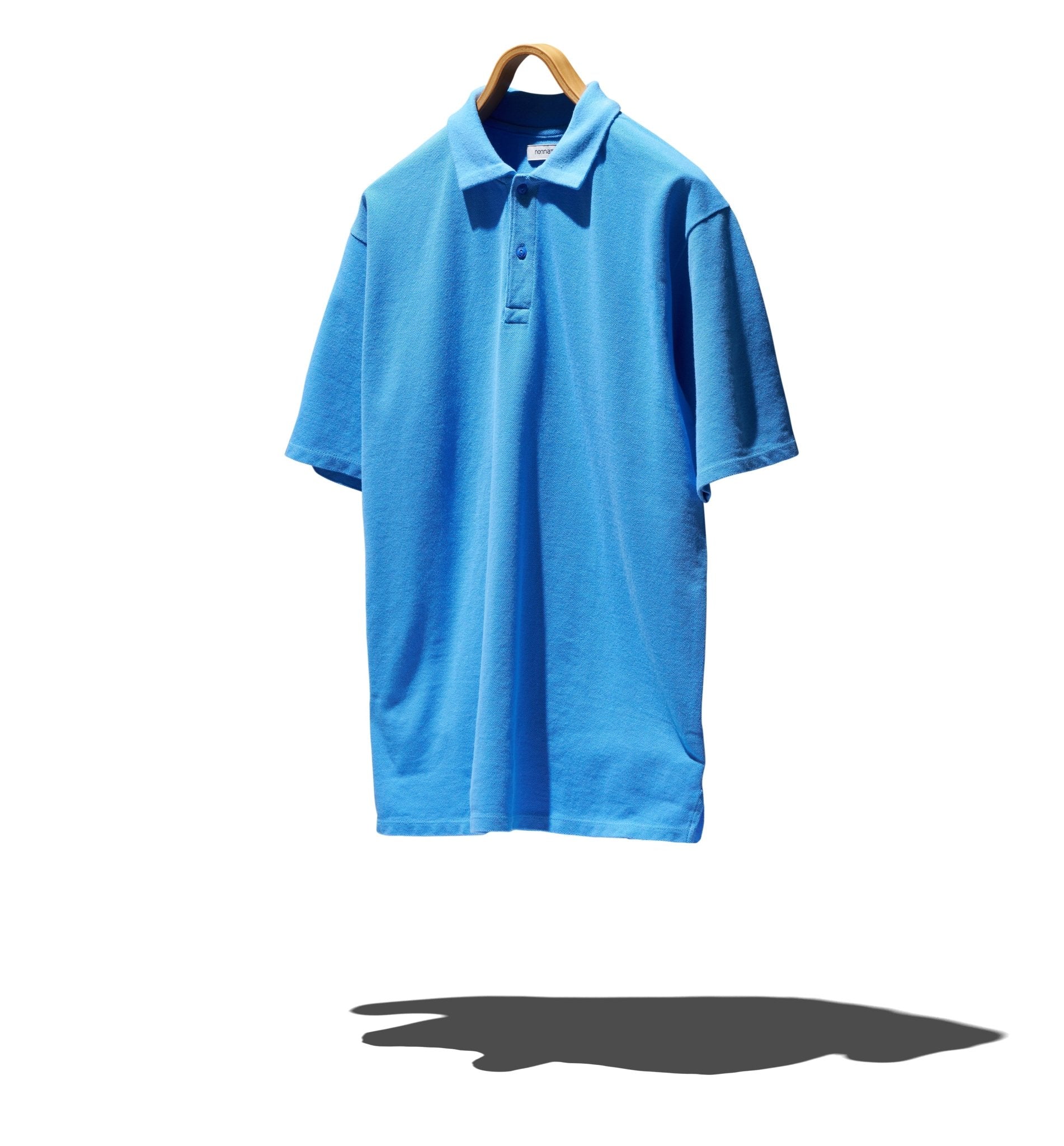 OFFICER S/S POLO SHIRT COTTON PIQUE OVERDYED - NONNATIVE