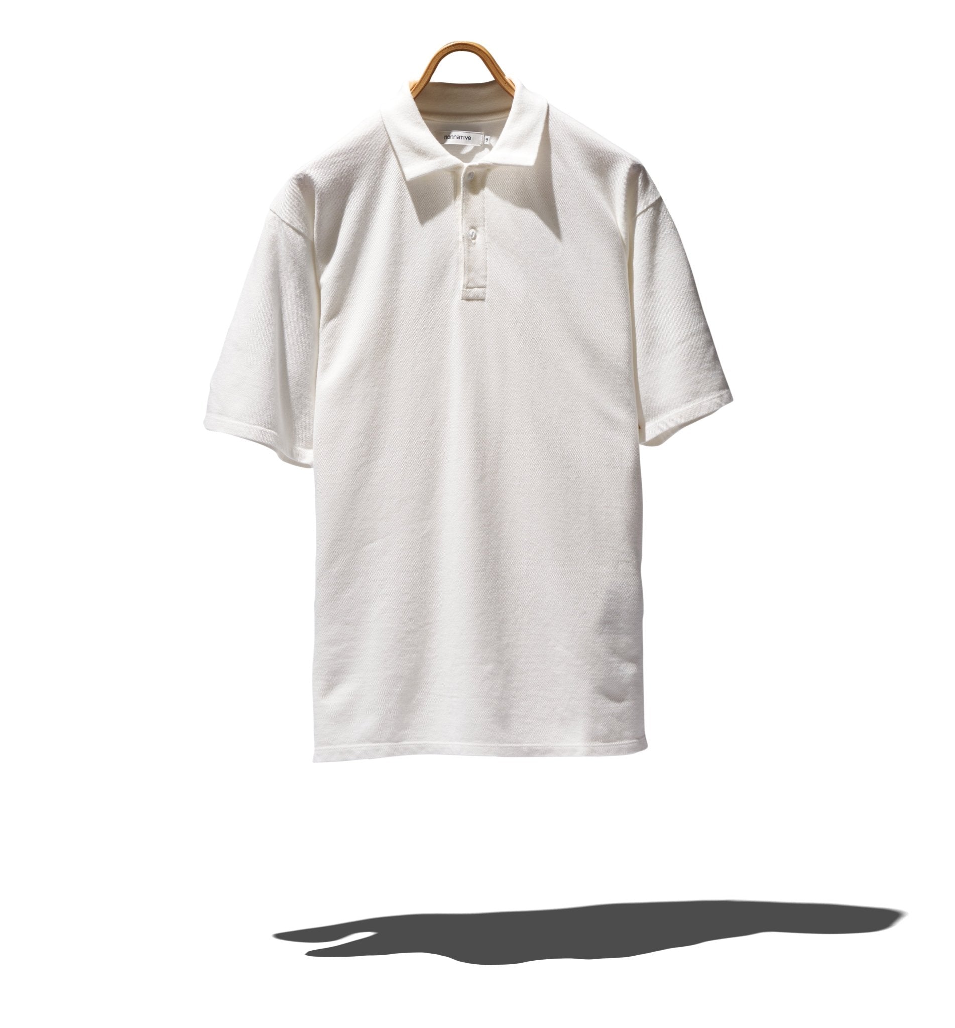OFFICER S/S POLO SHIRT COTTON PIQUE OVERDYED - NONNATIVE