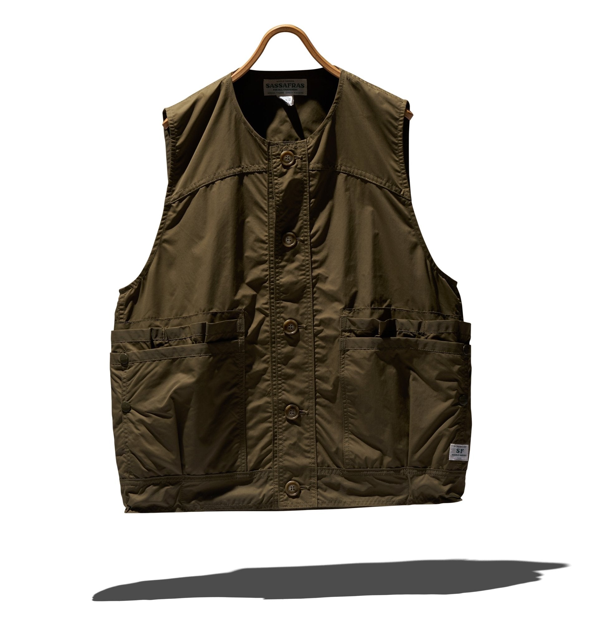 『OVERGROWN HIKER VEST(ACTIVE CORDUROY)』 SASSAFRAS『OVERGROWN HIKER VEST(ACTIVE CORDUROY)』(BLACK) – Reggieshop