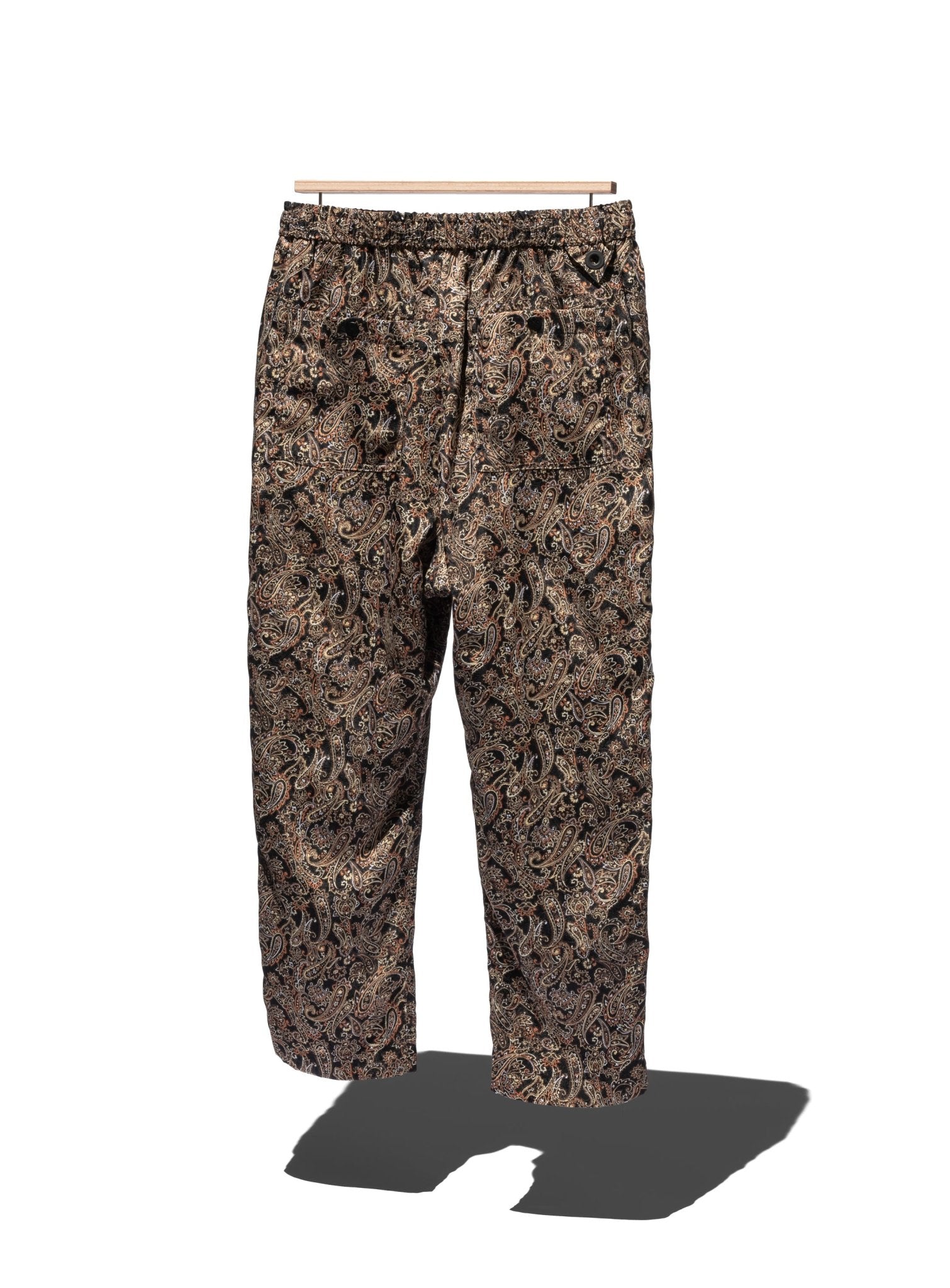 PAISLEY SATIN TAPERED EASY PANTS - WHITE MOUNTAINEERING