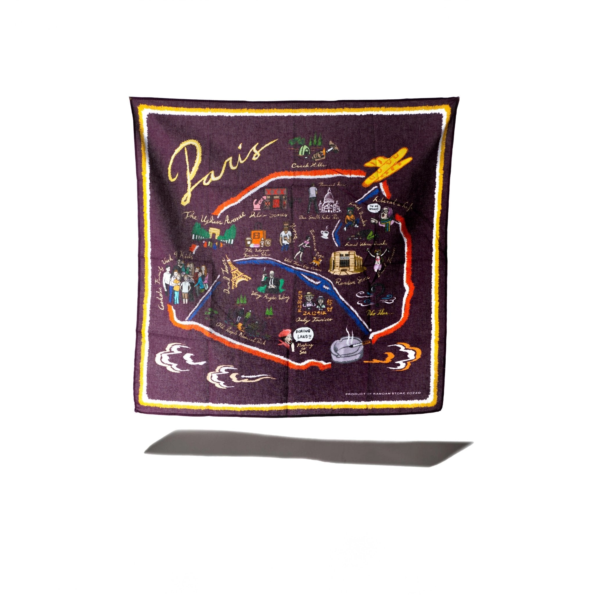 PARISIAN SCARF - WORDS SOUNDS COLORS & SHAPES