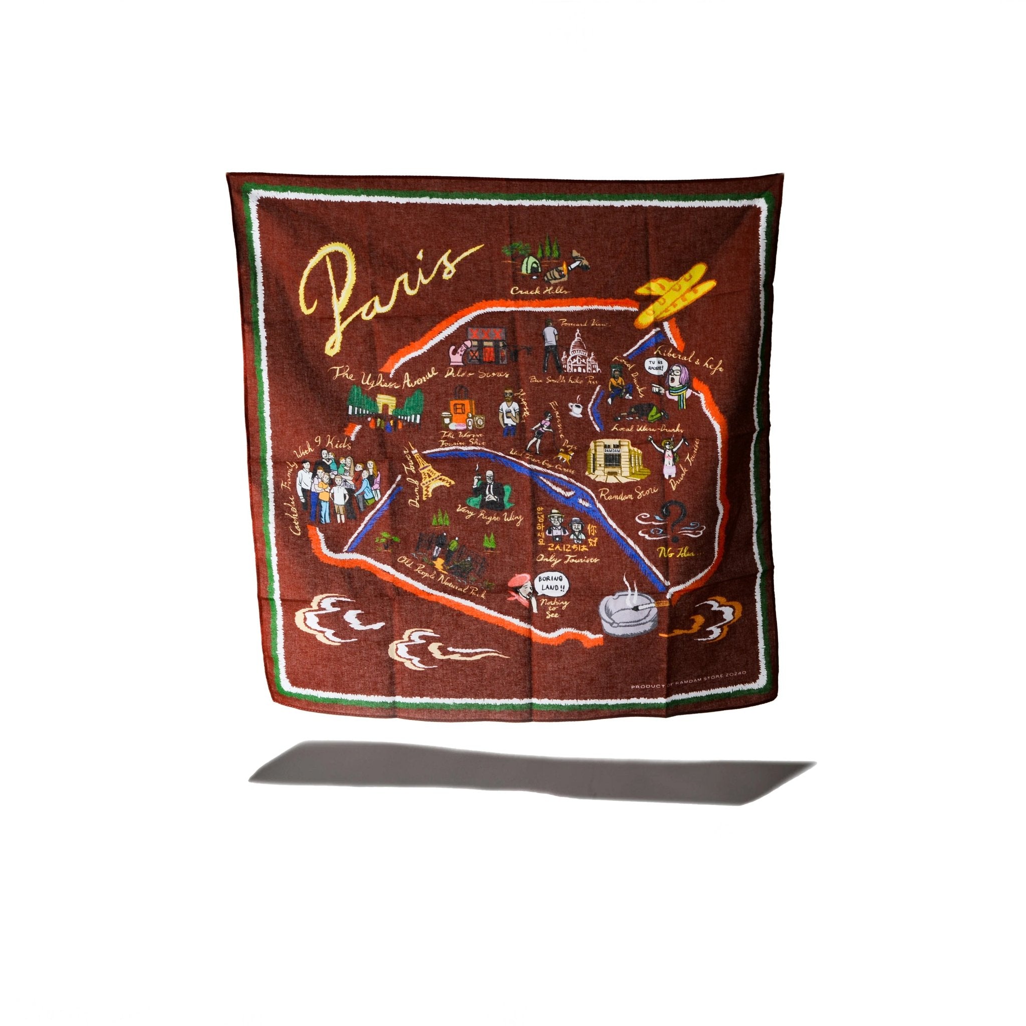 PARISIAN SCARF - WORDS SOUNDS COLORS & SHAPES