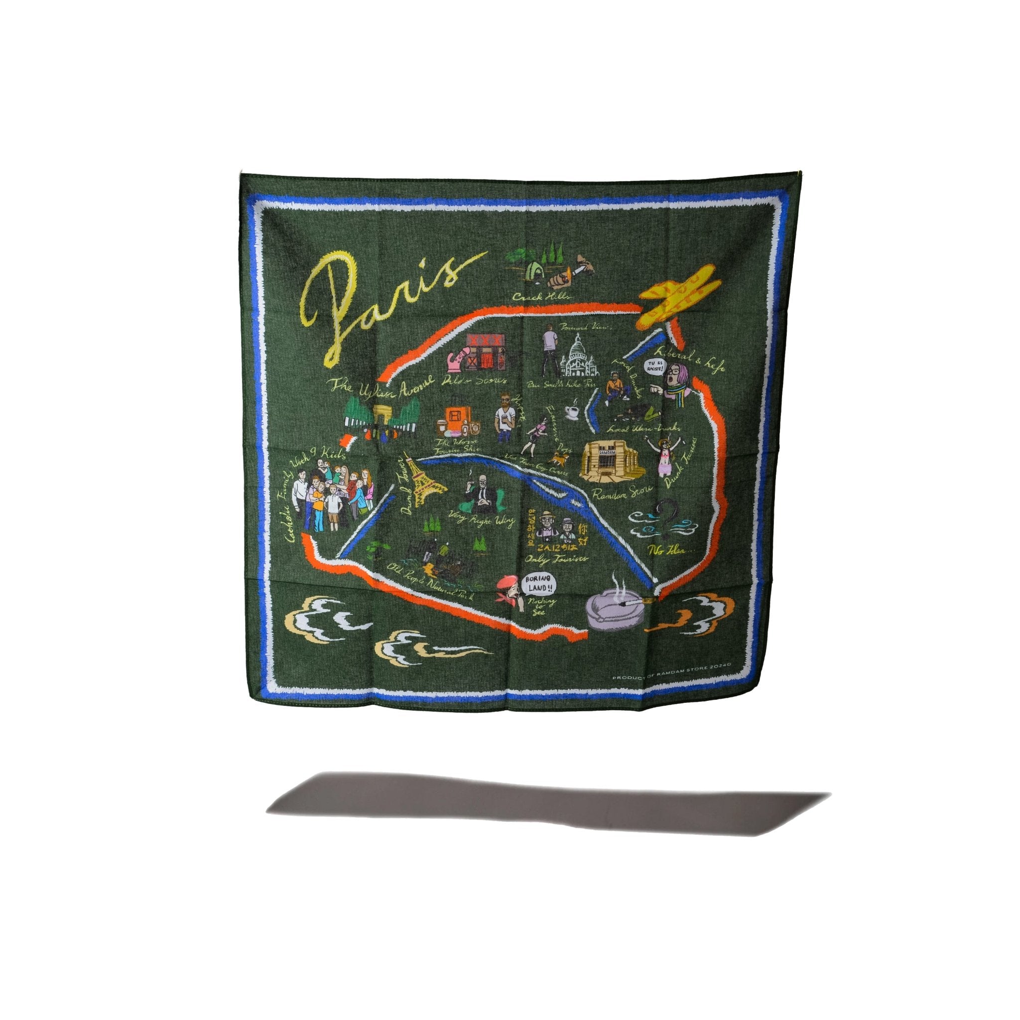 PARISIAN SCARF - WORDS SOUNDS COLORS & SHAPES
