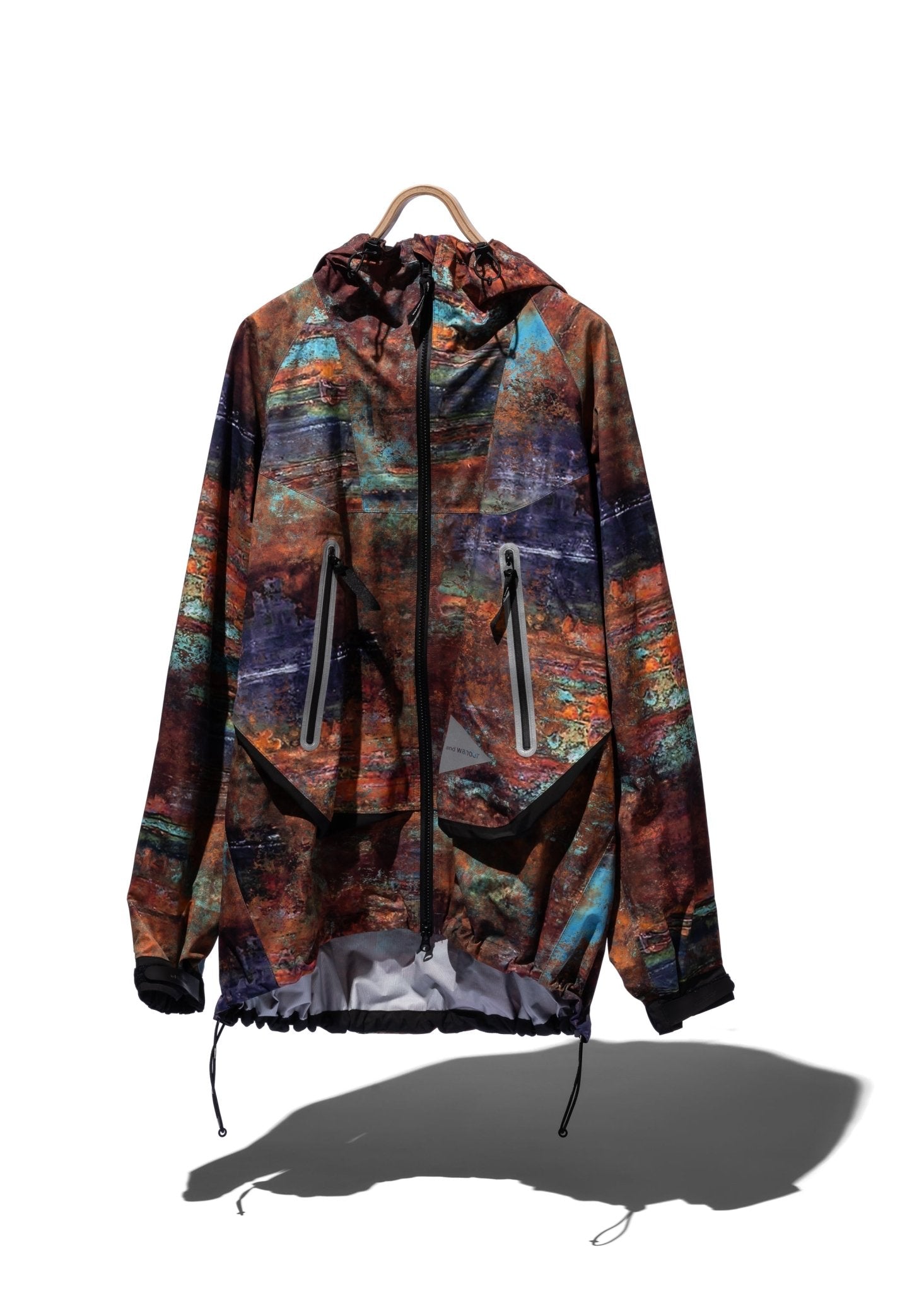 Pertex Printed Rain Jacket - AND WANDER