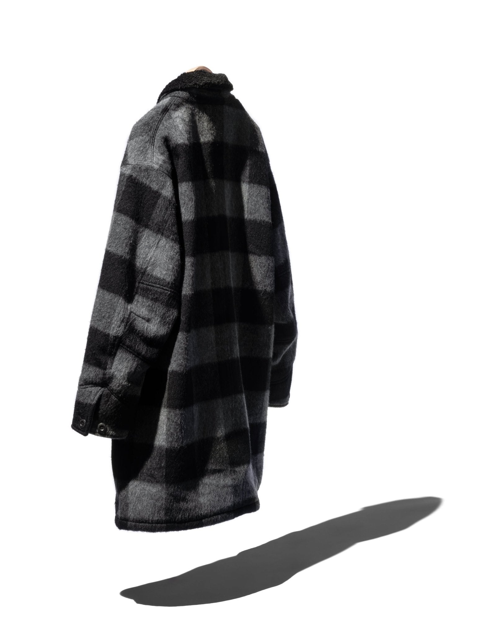 Rancher Long Coat W/P/N/A Wool Dobby Buffalo Check with GORE - TEX Windstopper - NONNATIVE