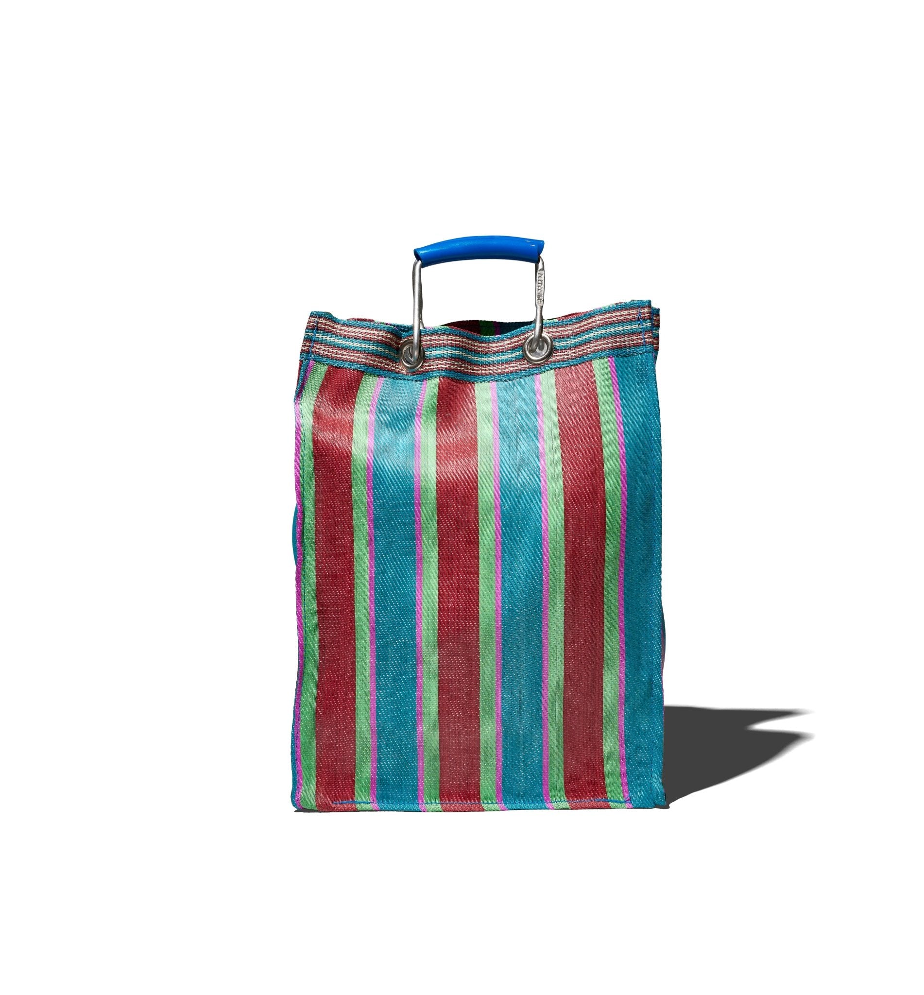 RECYCLED PLASTIC STRIPE BAG RECT - D15/A - PUEBCO