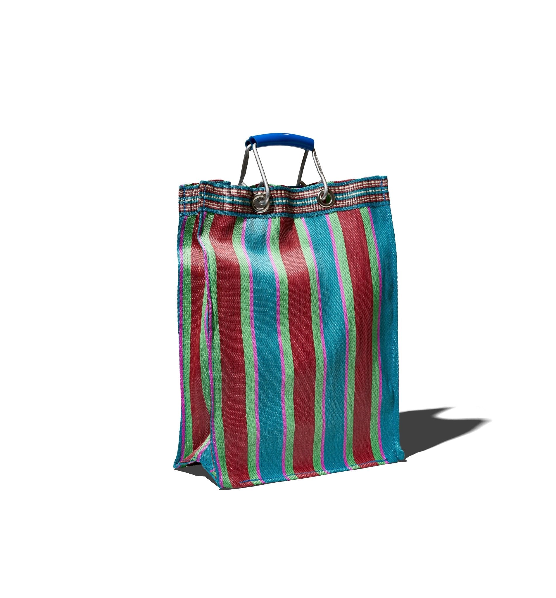 RECYCLED PLASTIC STRIPE BAG RECT - D15/A - PUEBCO