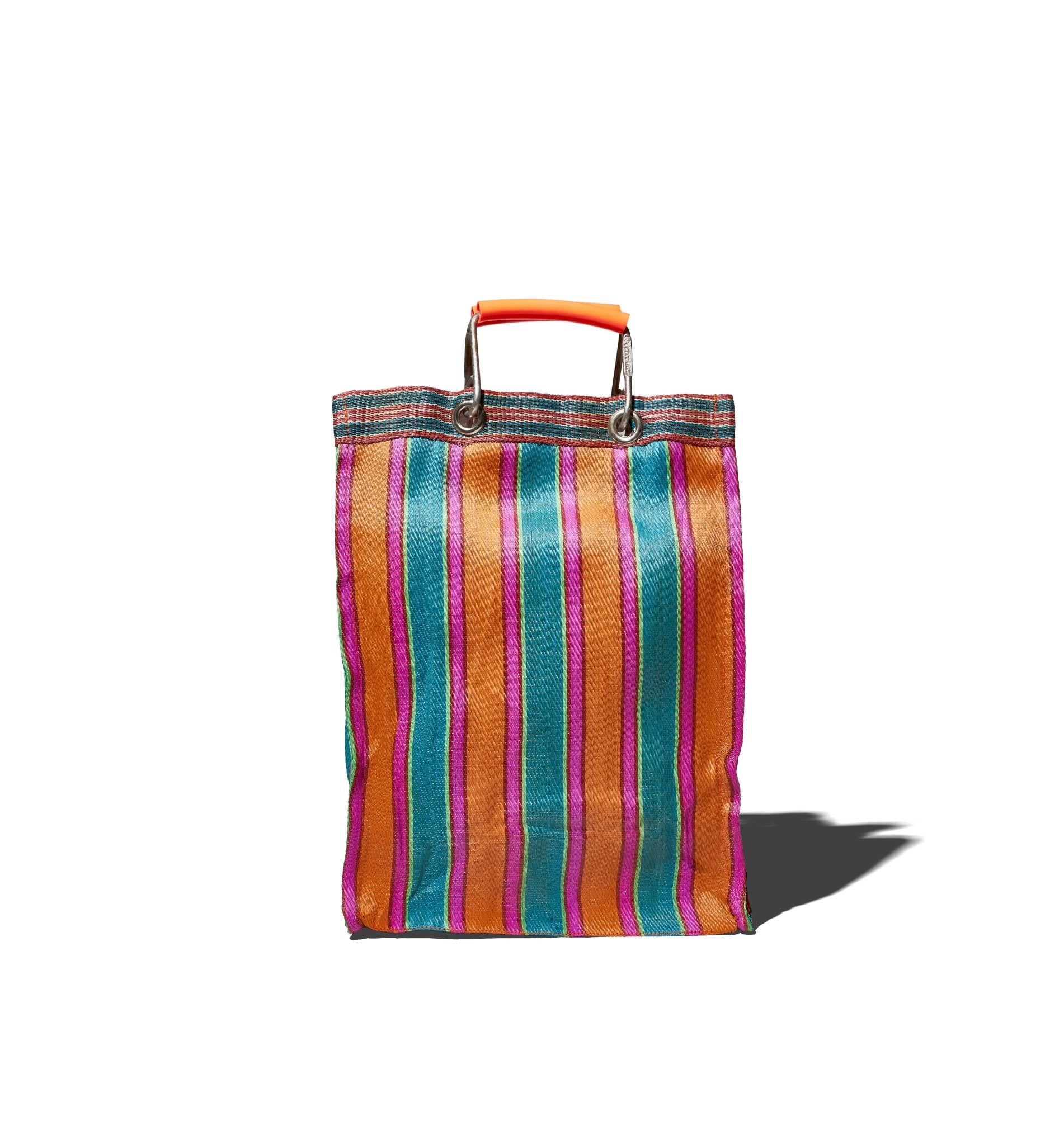 RECYCLED PLASTIC STRIPE BAG RECT - D15/F - PUEBCO