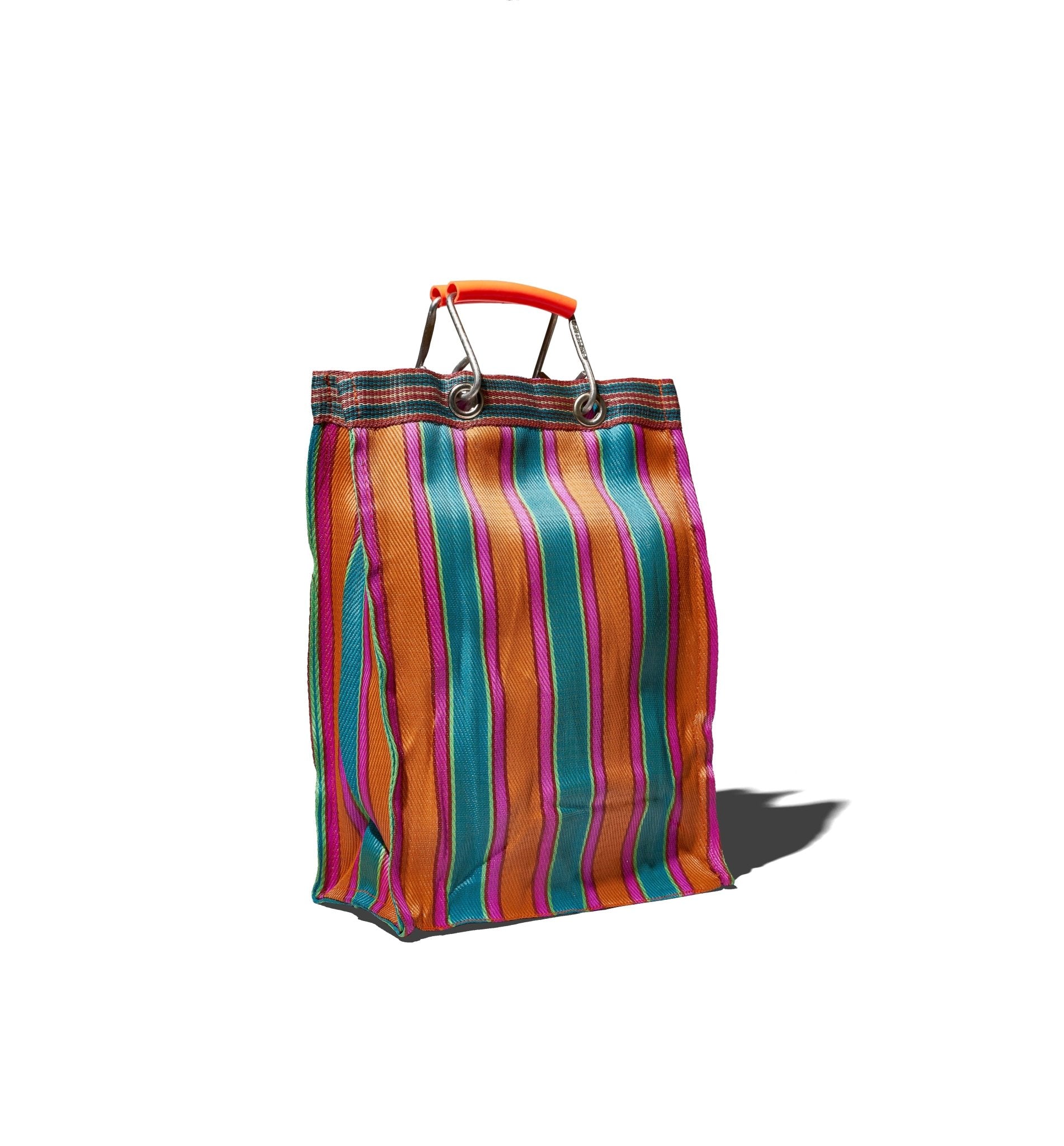 RECYCLED PLASTIC STRIPE BAG RECT - D15/F - PUEBCO