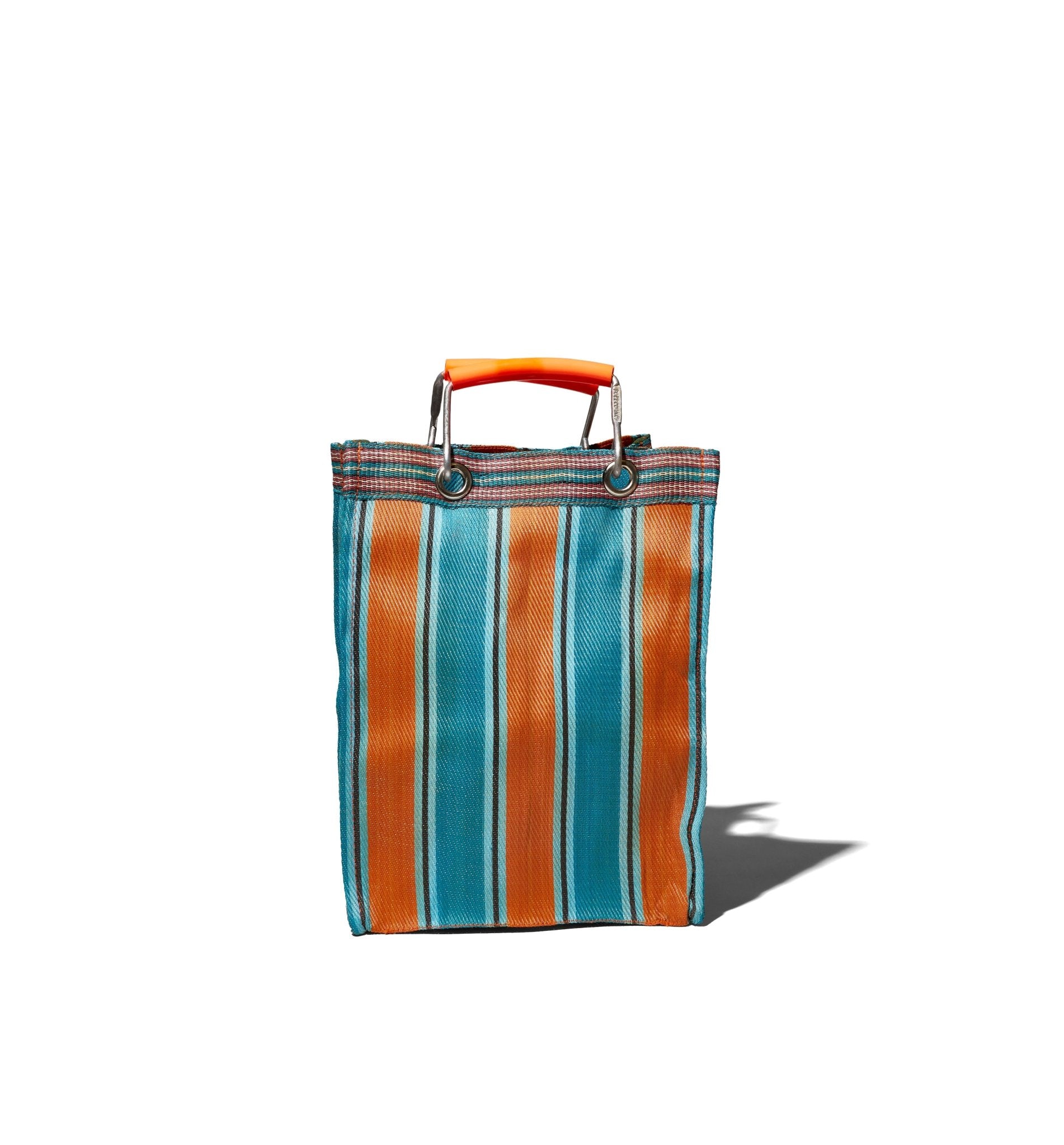 RECYCLED PLASTIC STRIPE BAG RECT - D26/C - PUEBCO