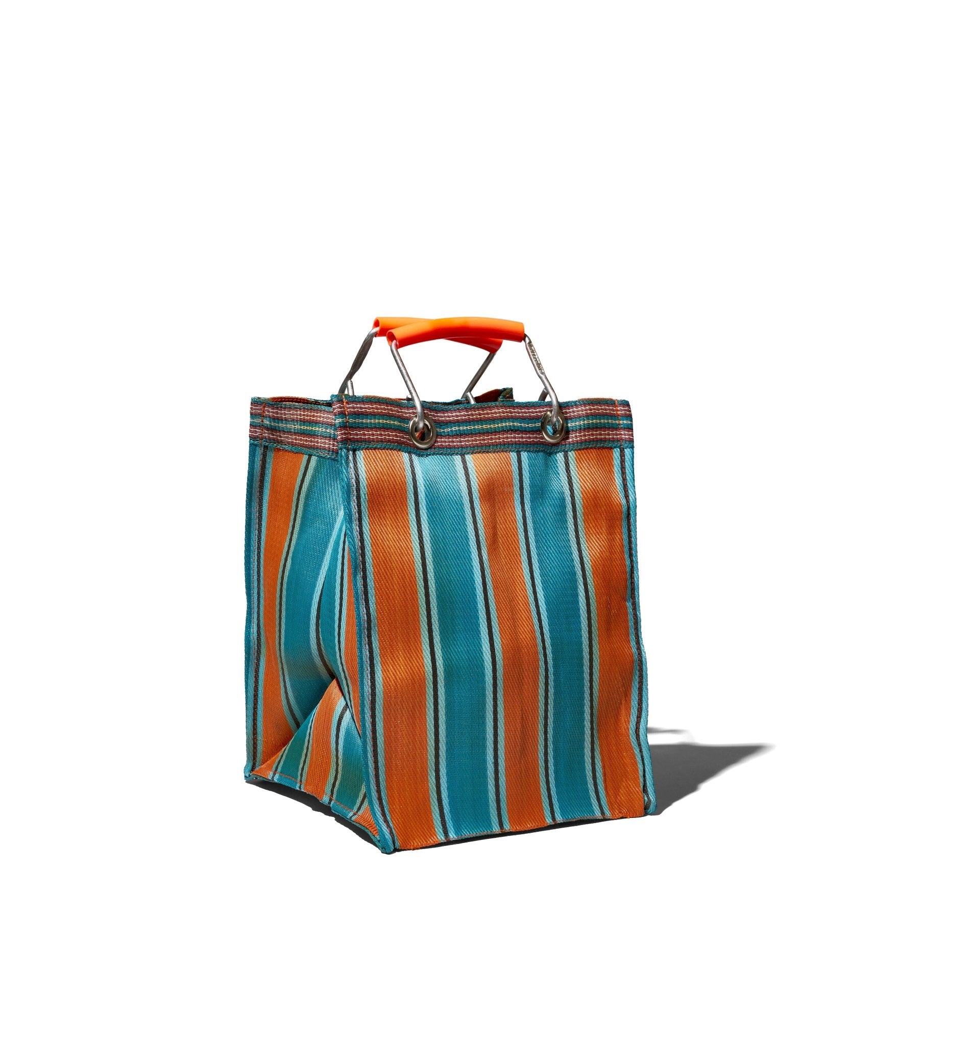 RECYCLED PLASTIC STRIPE BAG RECT - D26/C - PUEBCO