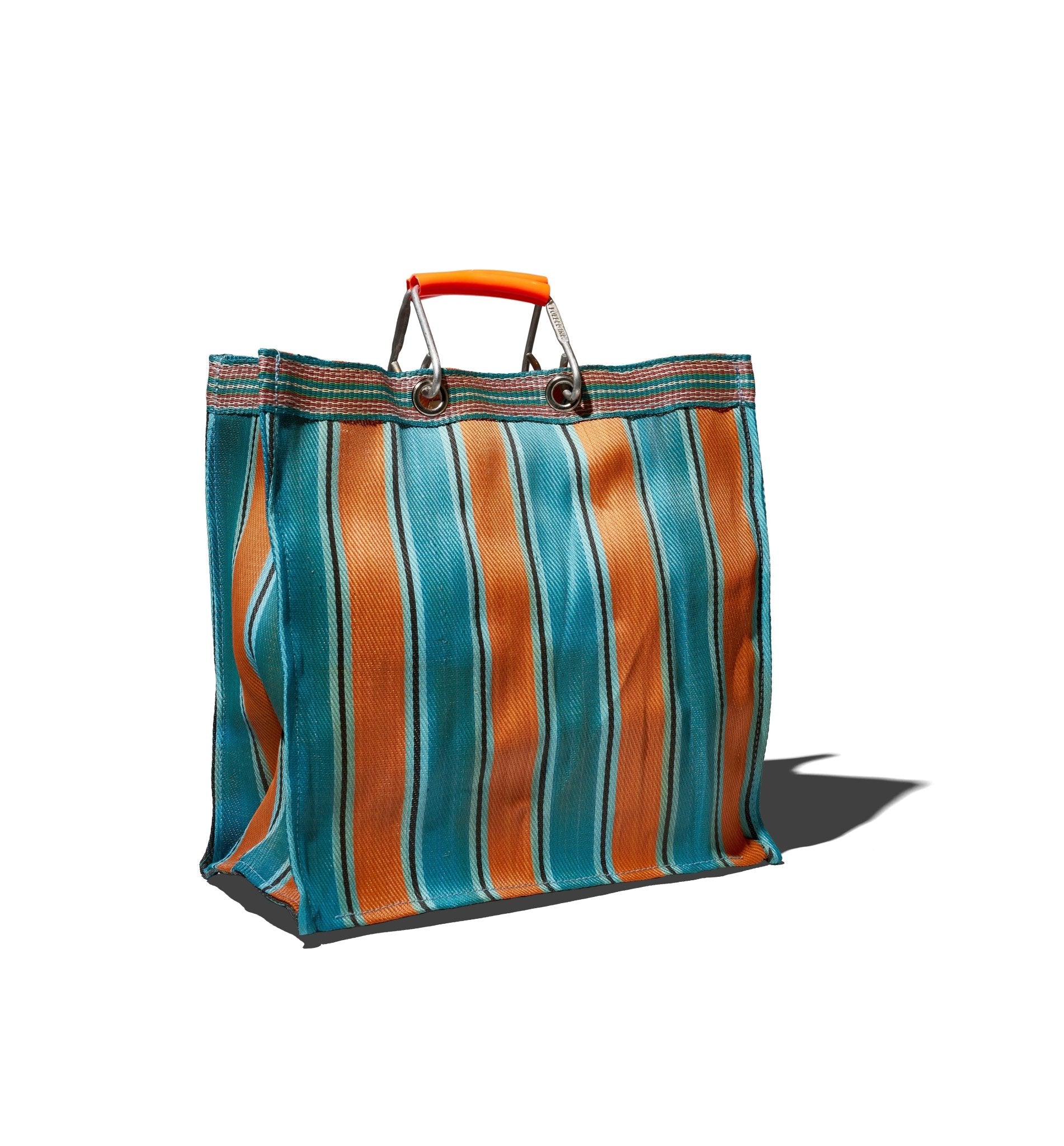 RECYCLED PLASTIC STRIPE BAG SQUARE/C - PUEBCO