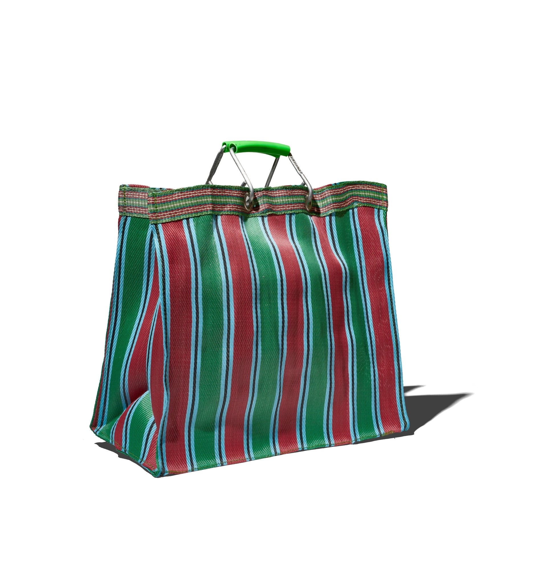 RECYCLED PLASTIC STRIPE BAG SQUARE/D - PUEBCO