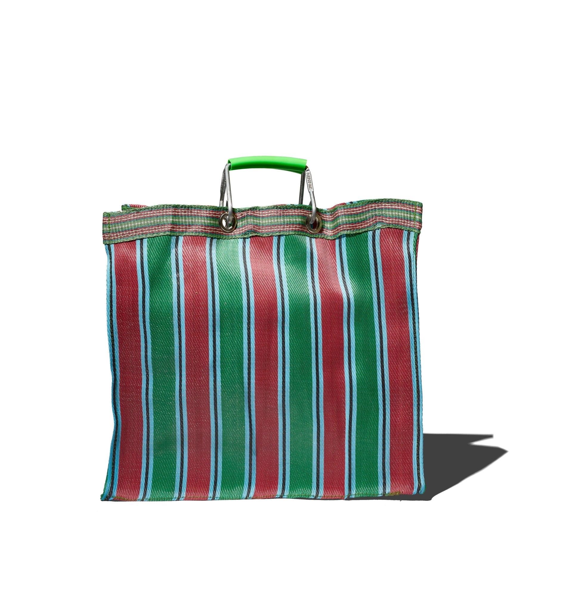 RECYCLED PLASTIC STRIPE BAG SQUARE/D - PUEBCO