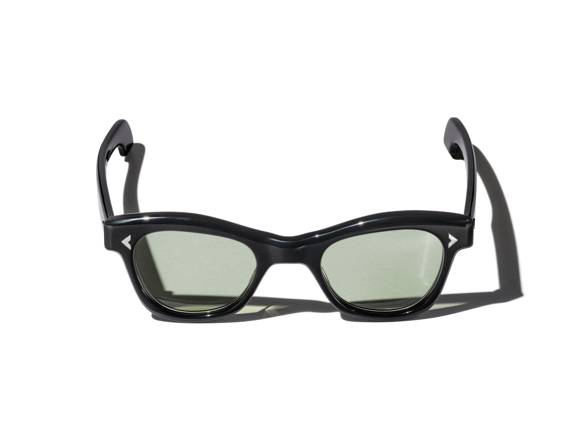 RT01 SUNGLASSES (BLACK / GREEN LENSES) - GRAND SPECTACLE