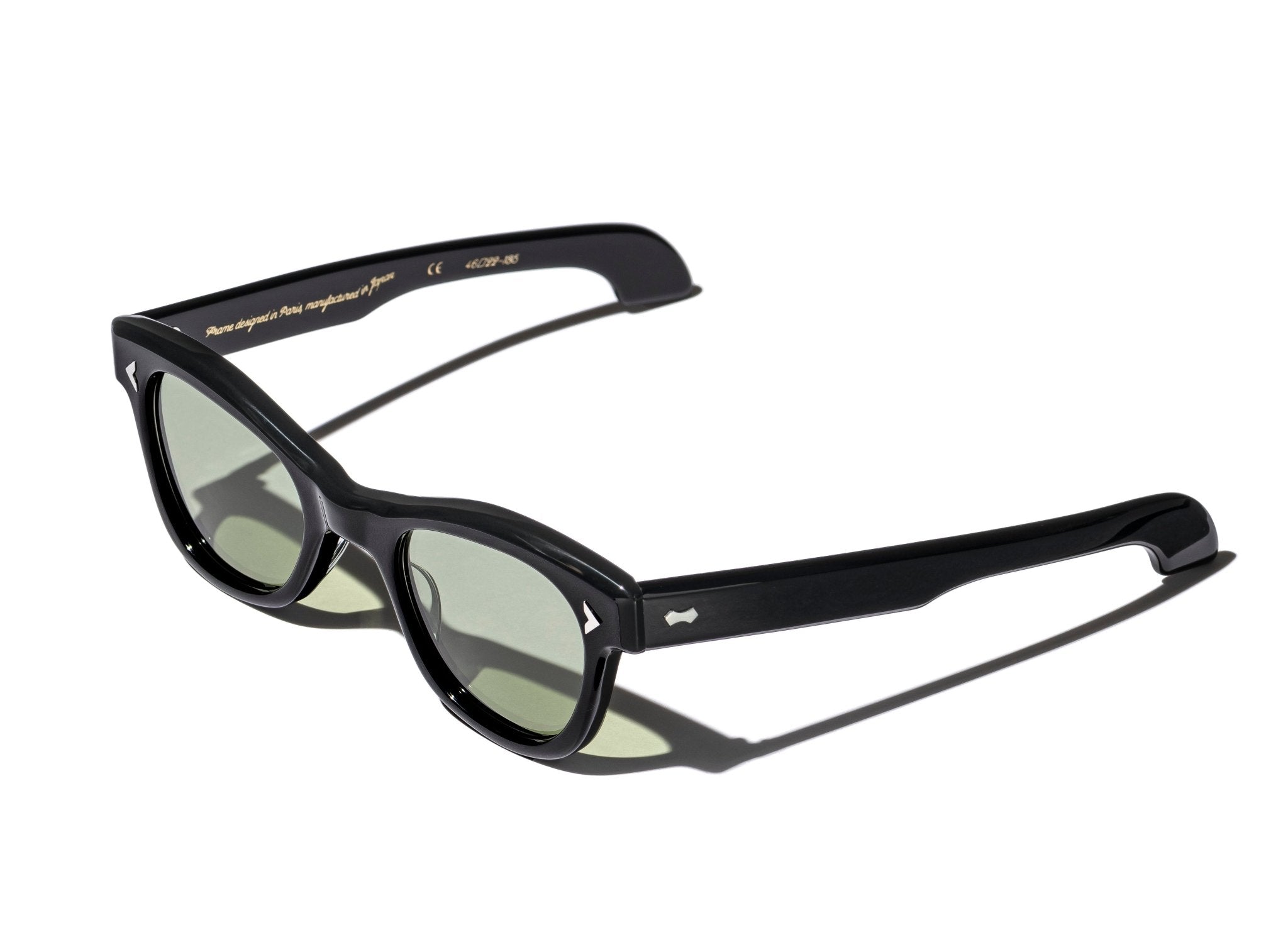 RT01 SUNGLASSES (BLACK / GREEN LENSES) - GRAND SPECTACLE