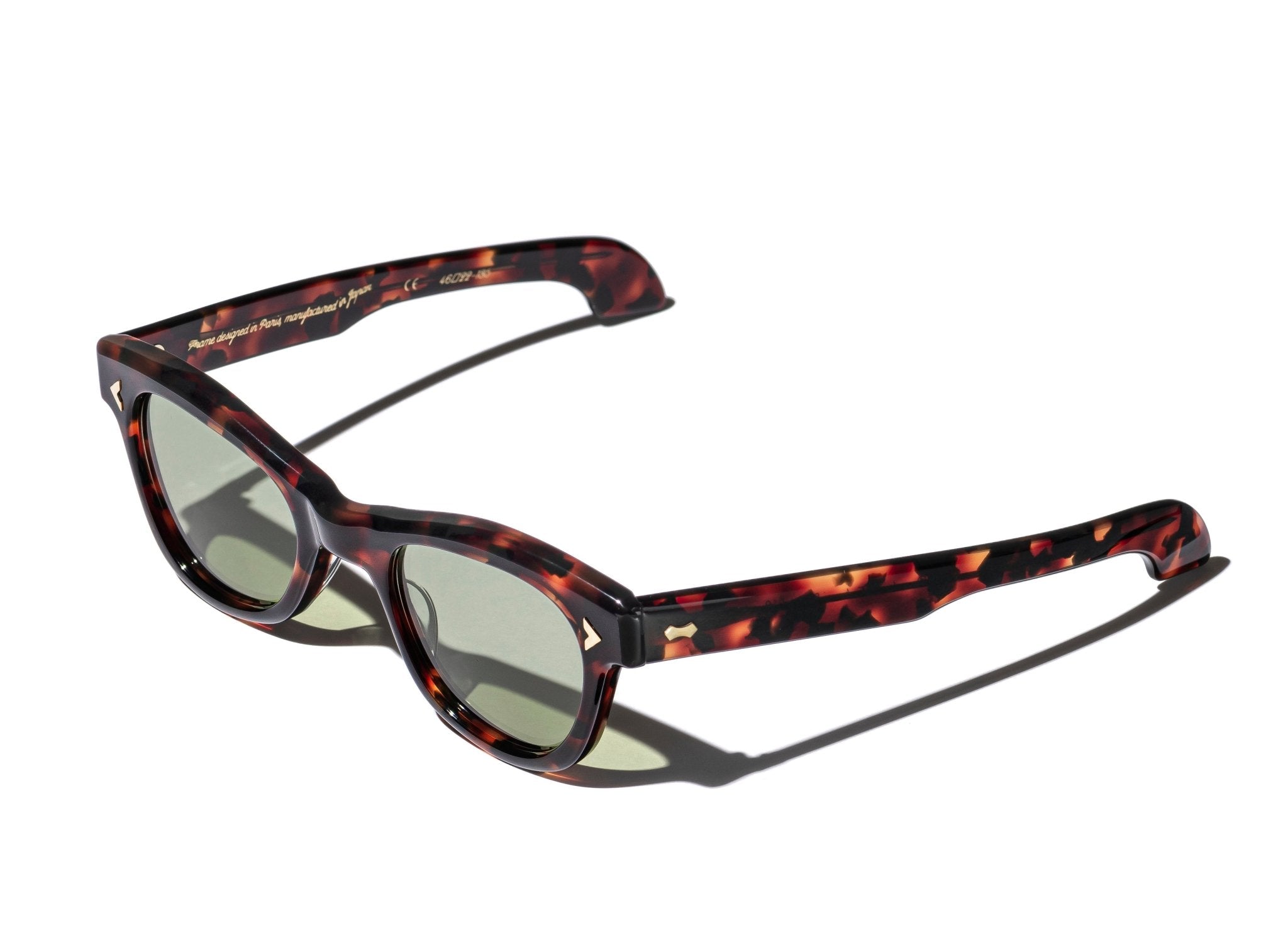 RT01 SUNGLASSES (TORTOISE SHELL / GREEN LENSES) - GRAND SPECTACLE