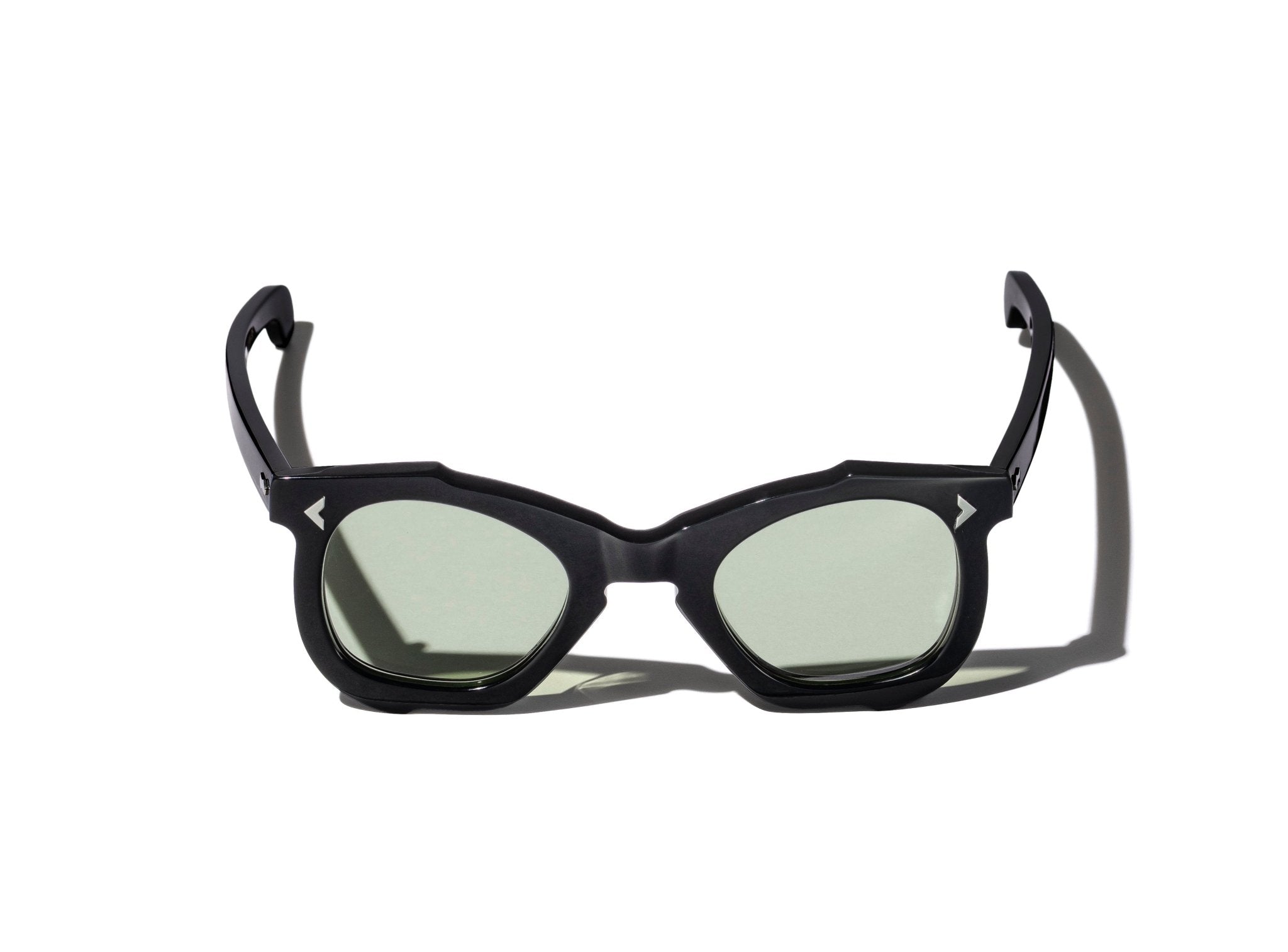 RT02 SUNGLASSES (BLACK / GREEN LENSES) - GRAND SPECTACLE