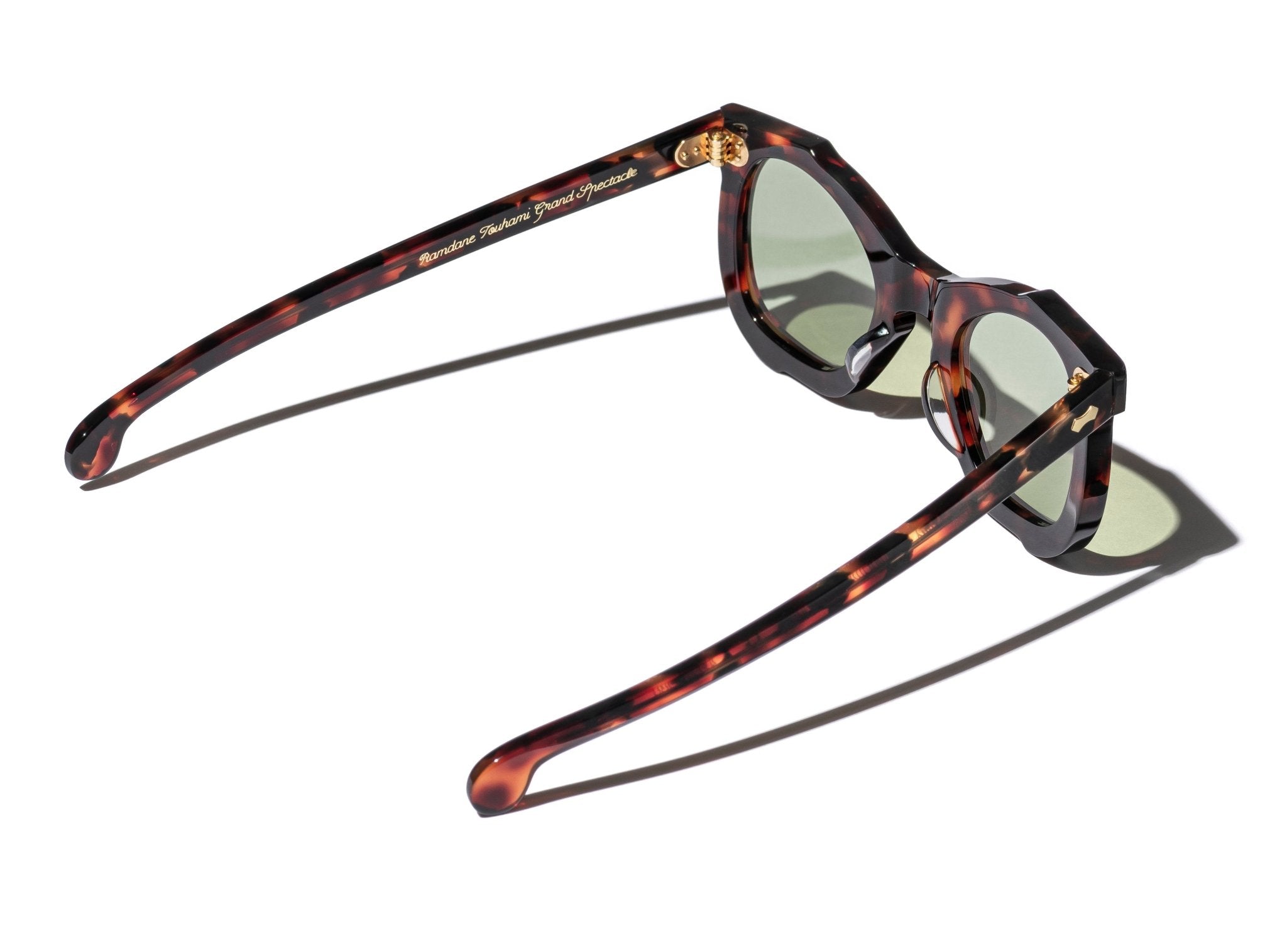 RT02 SUNGLASSES (TORTOISE SHELL / GREEN LENSES) - GRAND SPECTACLE