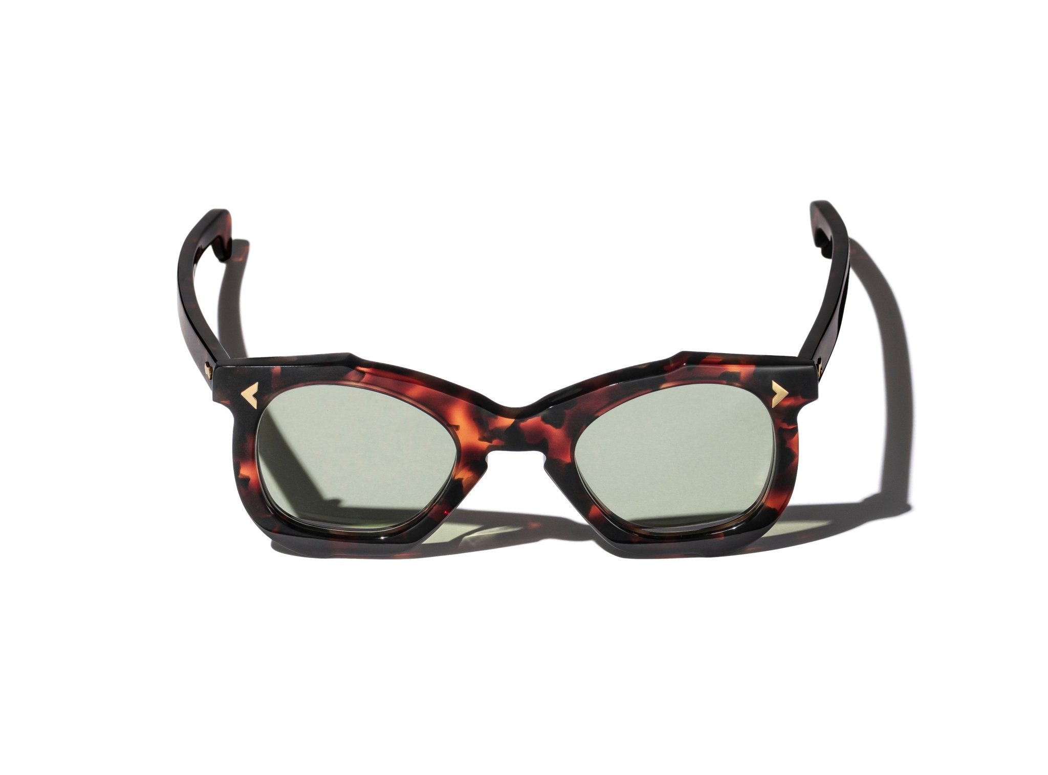 RT02 SUNGLASSES (TORTOISE SHELL / GREEN LENSES) - GRAND SPECTACLE