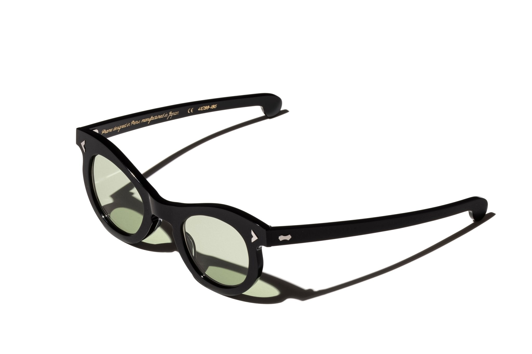 RT03 SUNGLASSES (BLACK / GREEN LENSES) - GRAND SPECTACLE