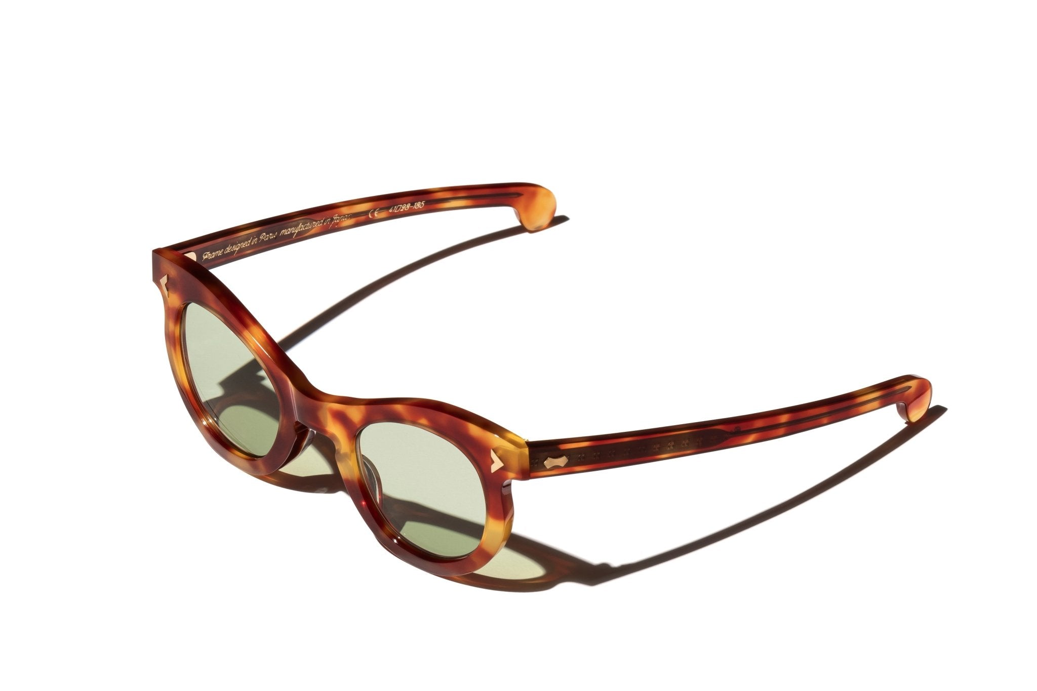RT03 SUNGLASSES (MAHOGANY / GREEN LENSES) - GRAND SPECTACLE