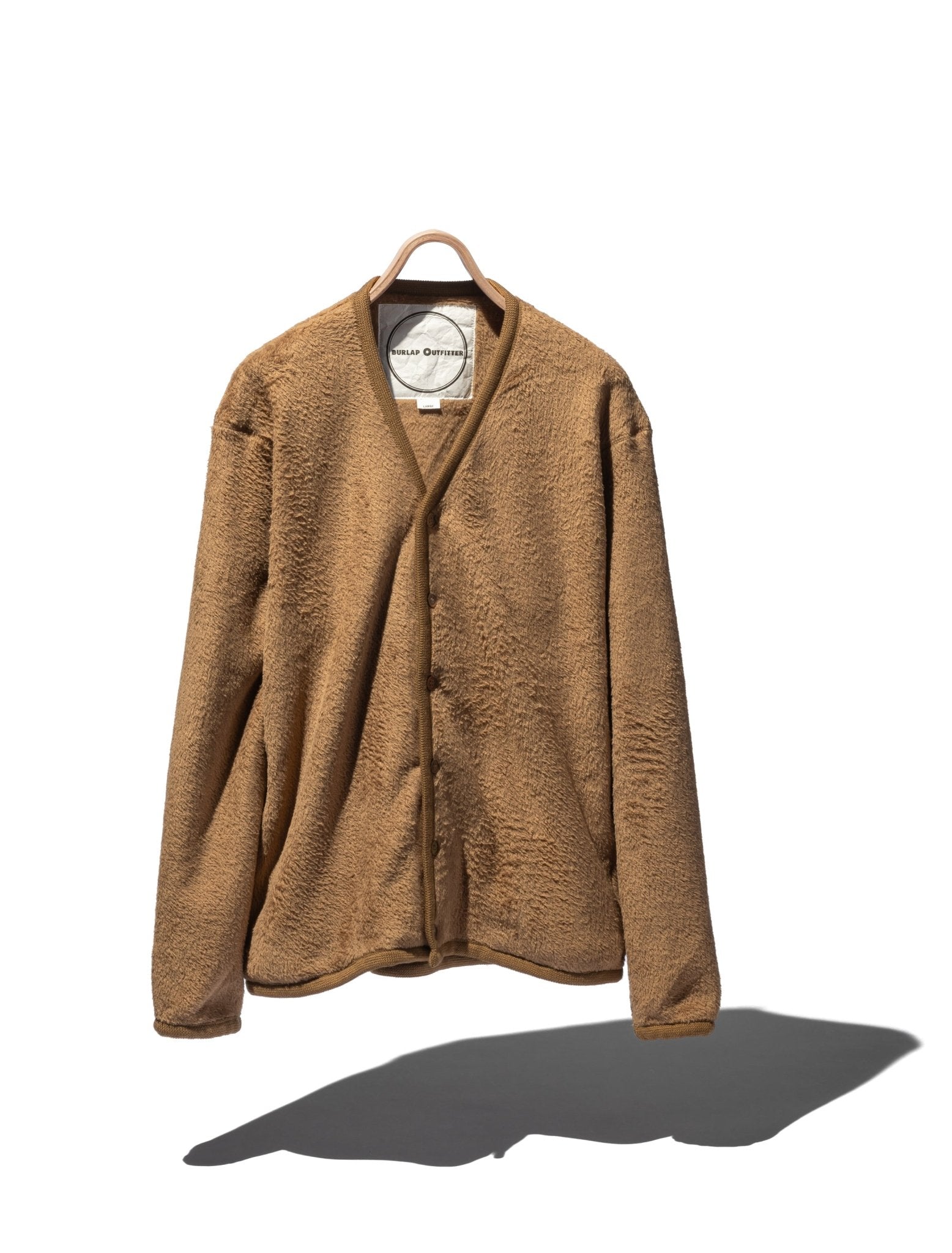 Solid Fleece Cardigan - BURLAP OUTFITTER