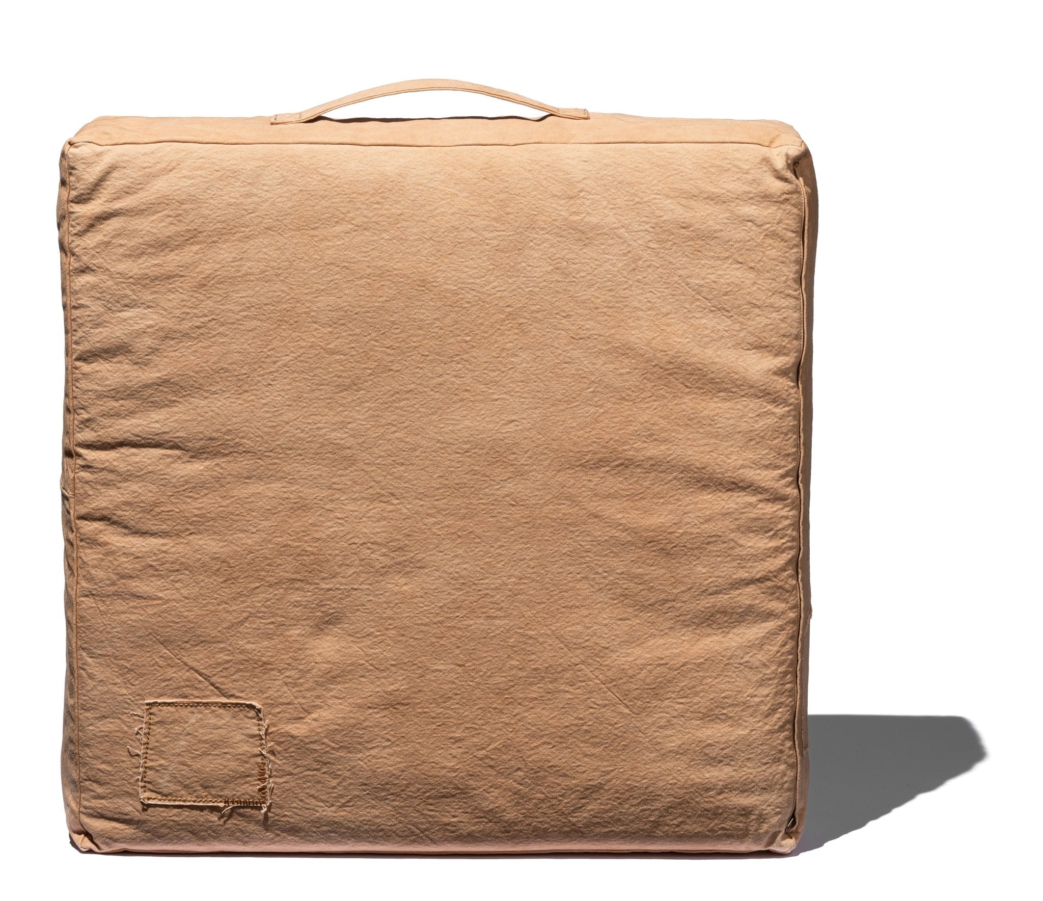 SQUARE CUSHION M DUCK CANVAS KAKISHIBU DYED - HOBO