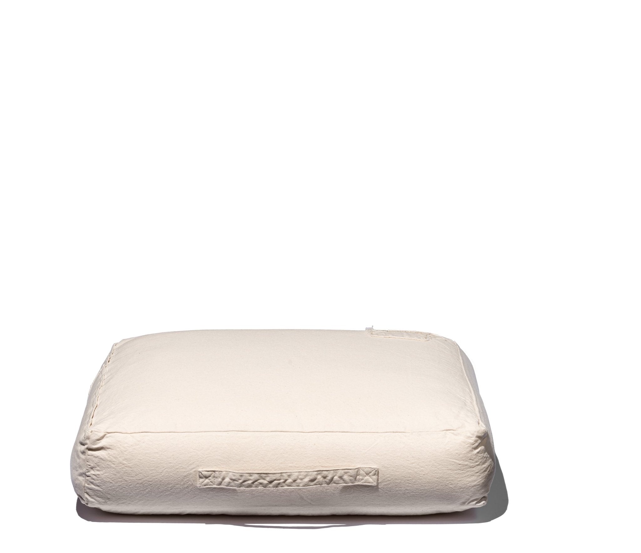 SQUARE CUSHION M DUCK CANVAS VINTAGE WASH - HOBO