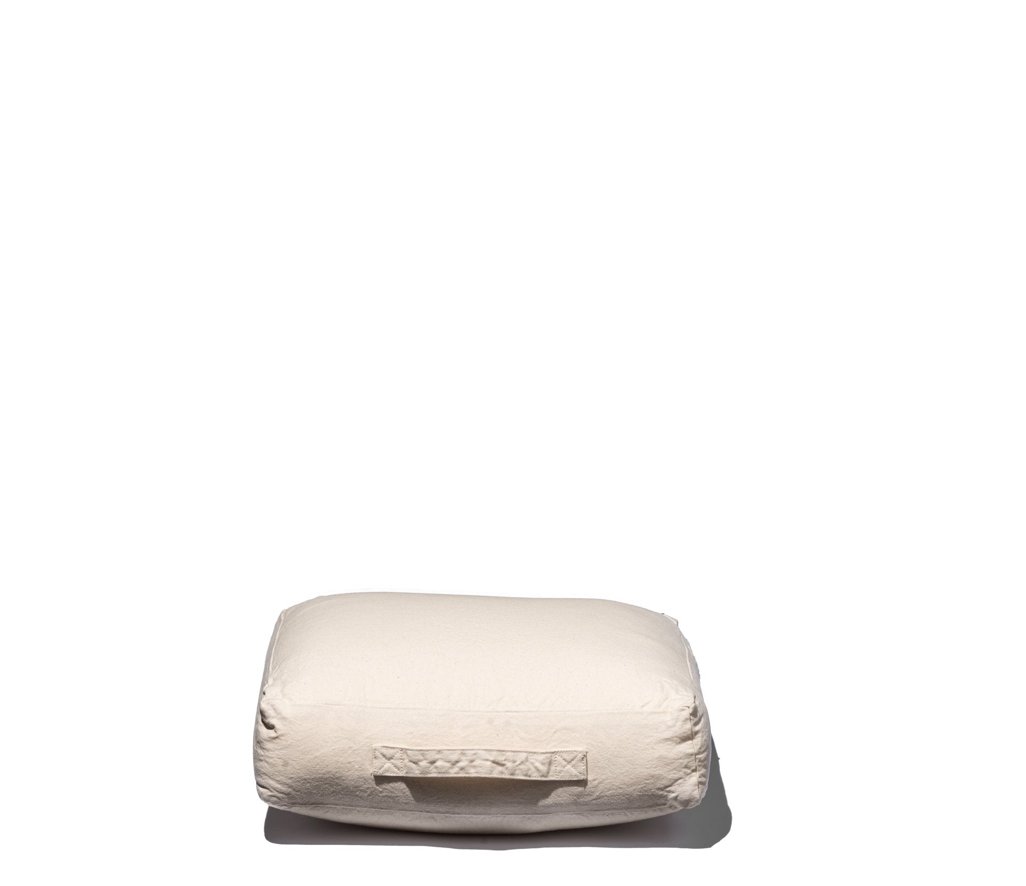 SQUARE CUSHION S DUCK CANVAS VINTAGE WASH - HOBO