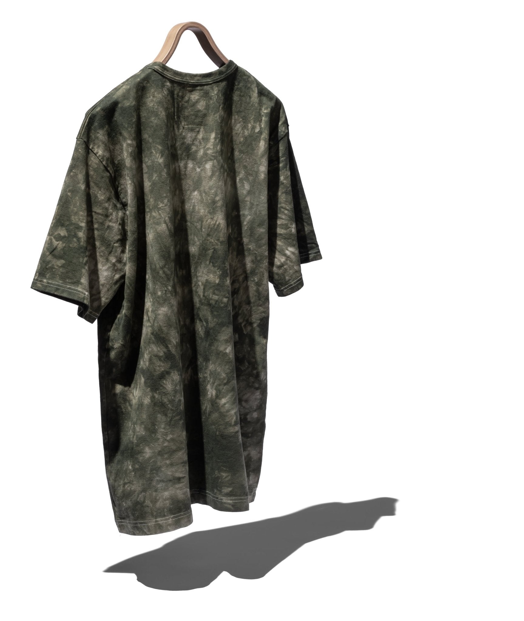 S/S CREW NECK TEE COTTON JERSEY CAMO TIE - DYED - HOBO