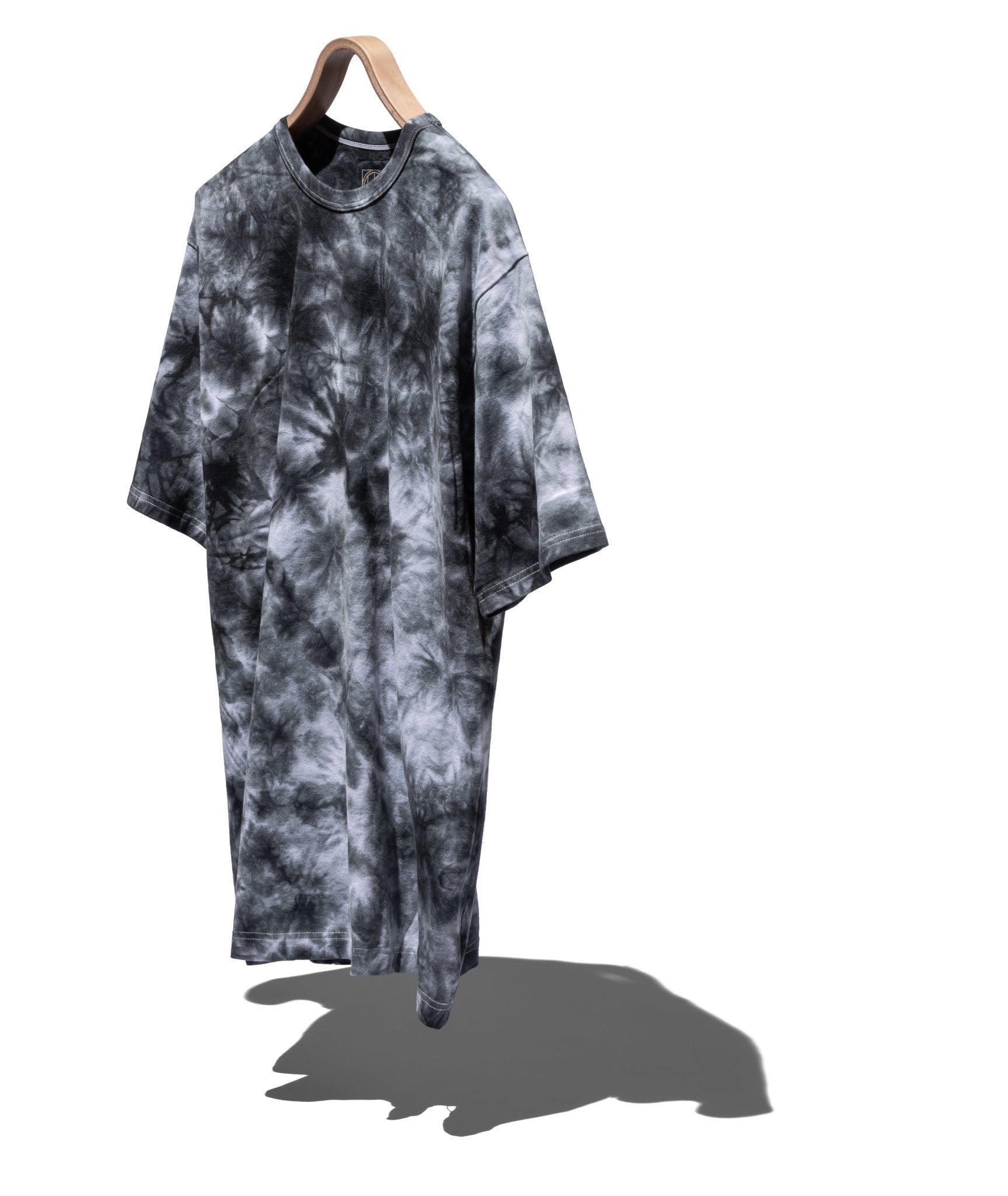 S/S CREW NECK TEE COTTON JERSEY CAMO TIE - DYED - HOBO