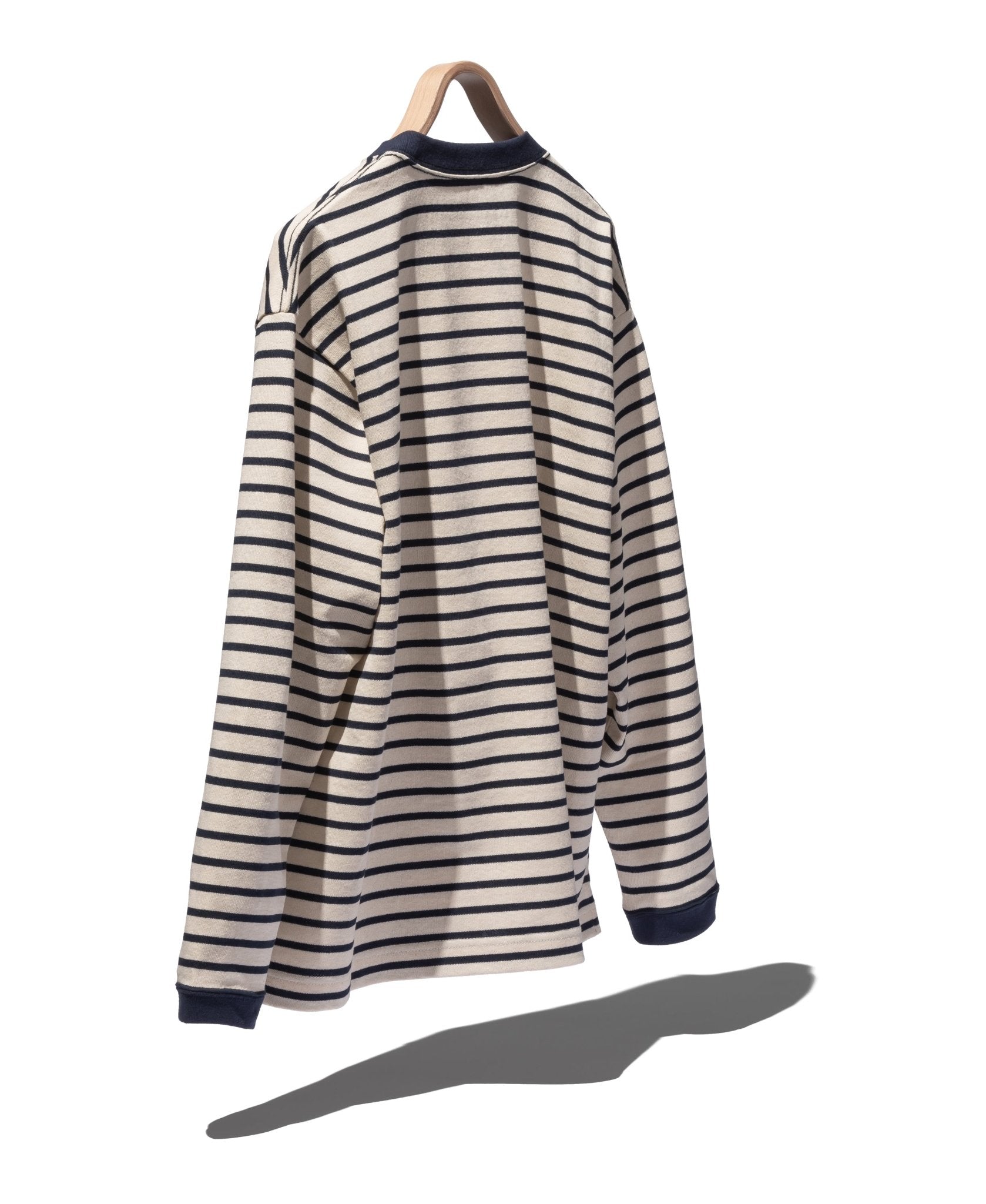 Stripe pocket L/S T - AND WANDER