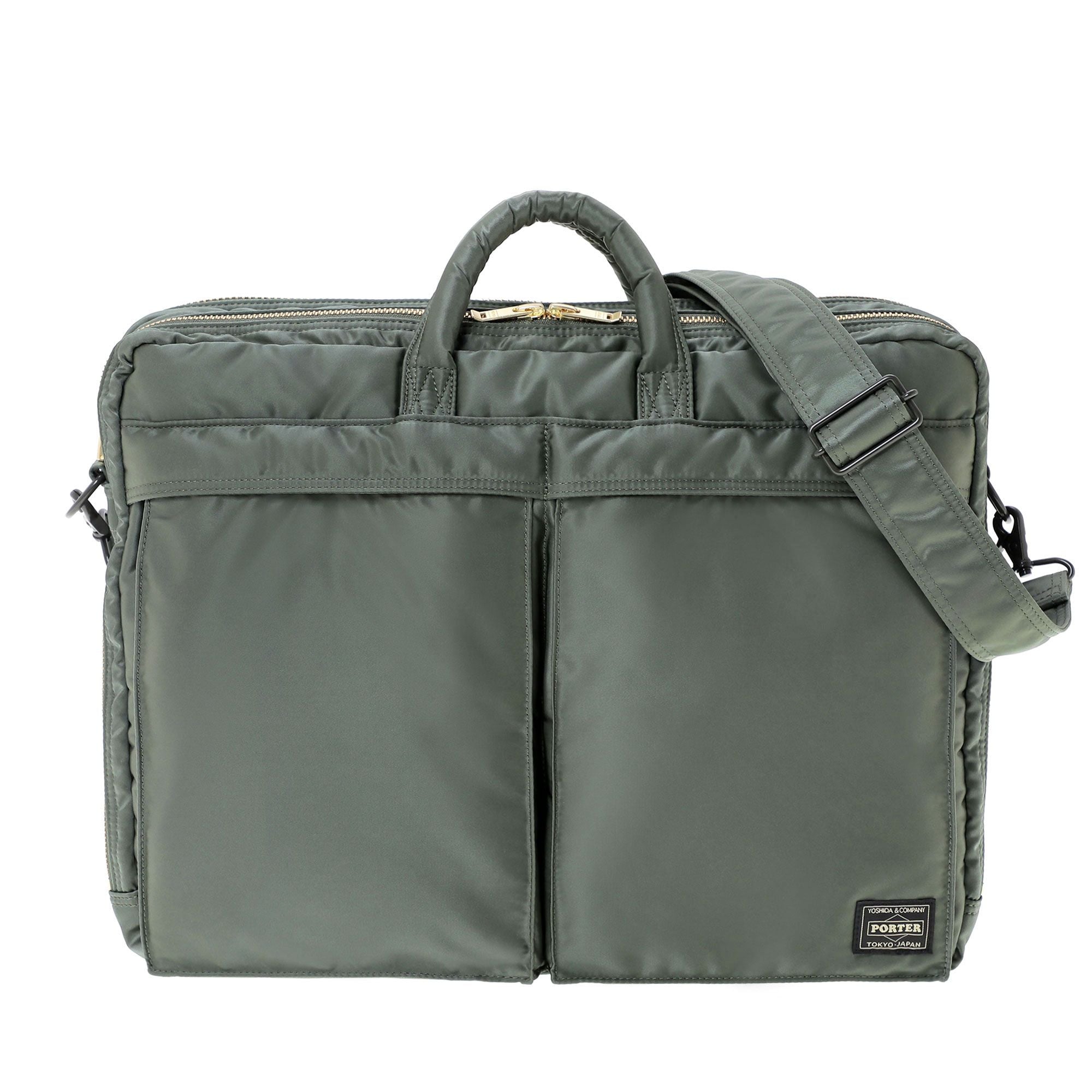 TANKER 2WAY DOCUMENT BAG W/ ZIP - PORTER