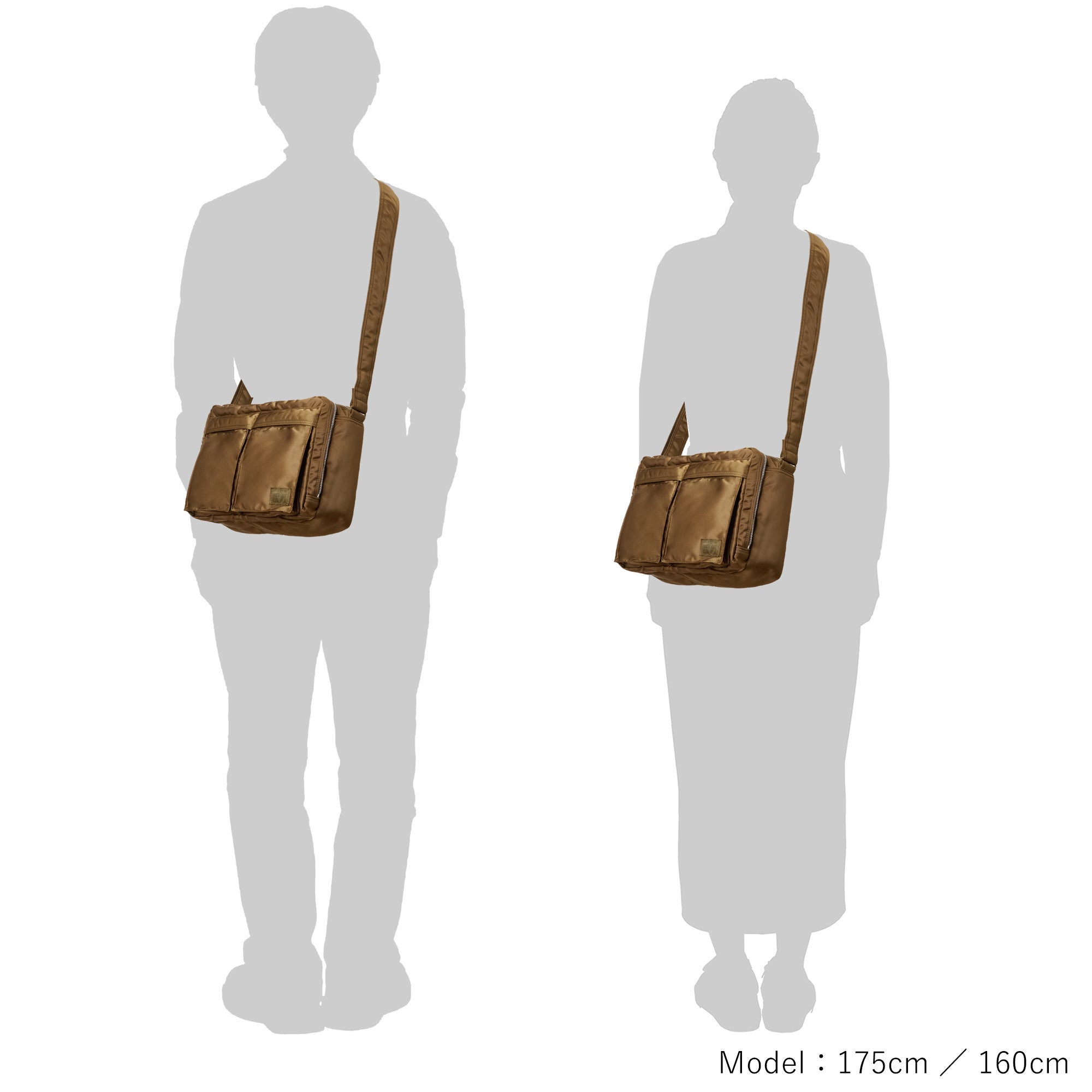 TANKER COYOTE SLING BAG W ZIP (L) - PORTER